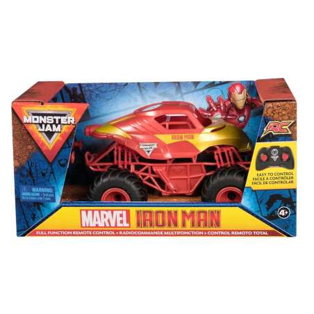monster jam marvel r/c iron man 1:24 ( spin master - 6069959)