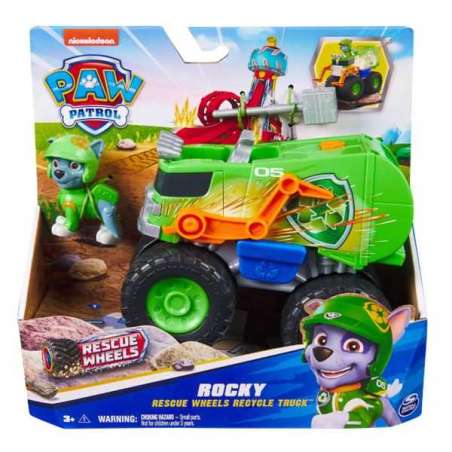 paw patrol rescue wheels vehiculo rocky (spin master - 6069331)