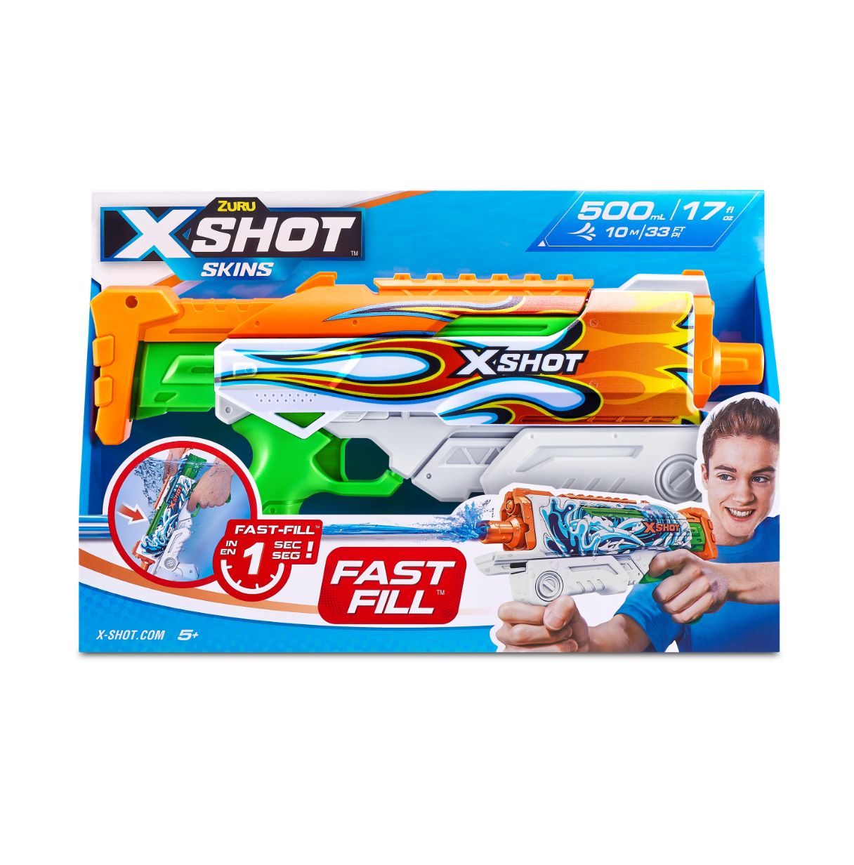 x-shot pistola de agua fast fill skins (zuru - 11854)