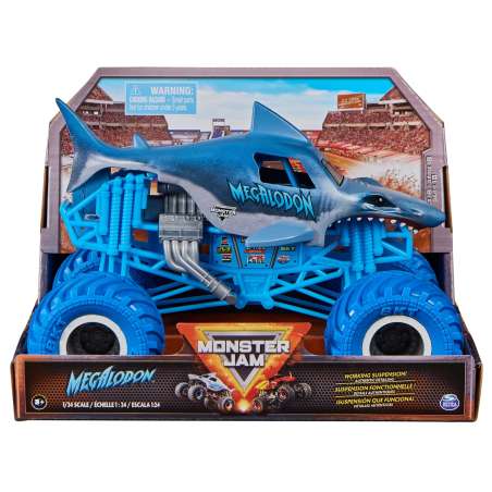 monster jam 1:24 megalodon ii die cast (spin master - 6066675)