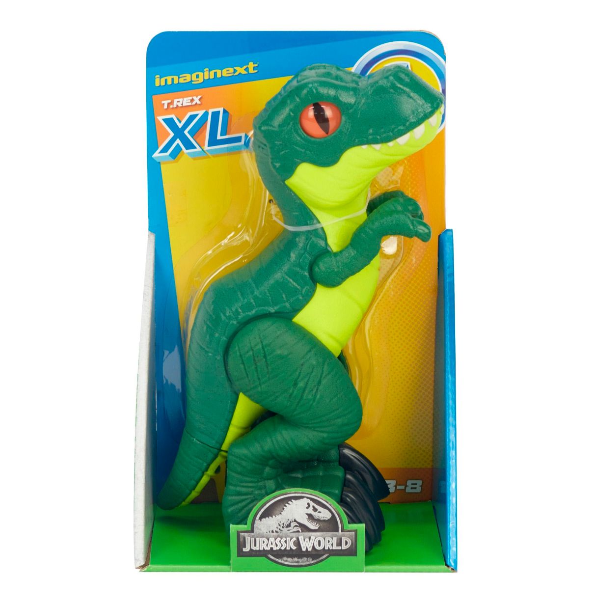 fisher-price imaginext jurassic world 3  dinosaurios xl articulados  de juguete , modelos surtidos para niños +3 años (mattel gw