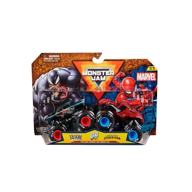 monster jam 1:64 iron man vs war machine (spin master - 6070555)
