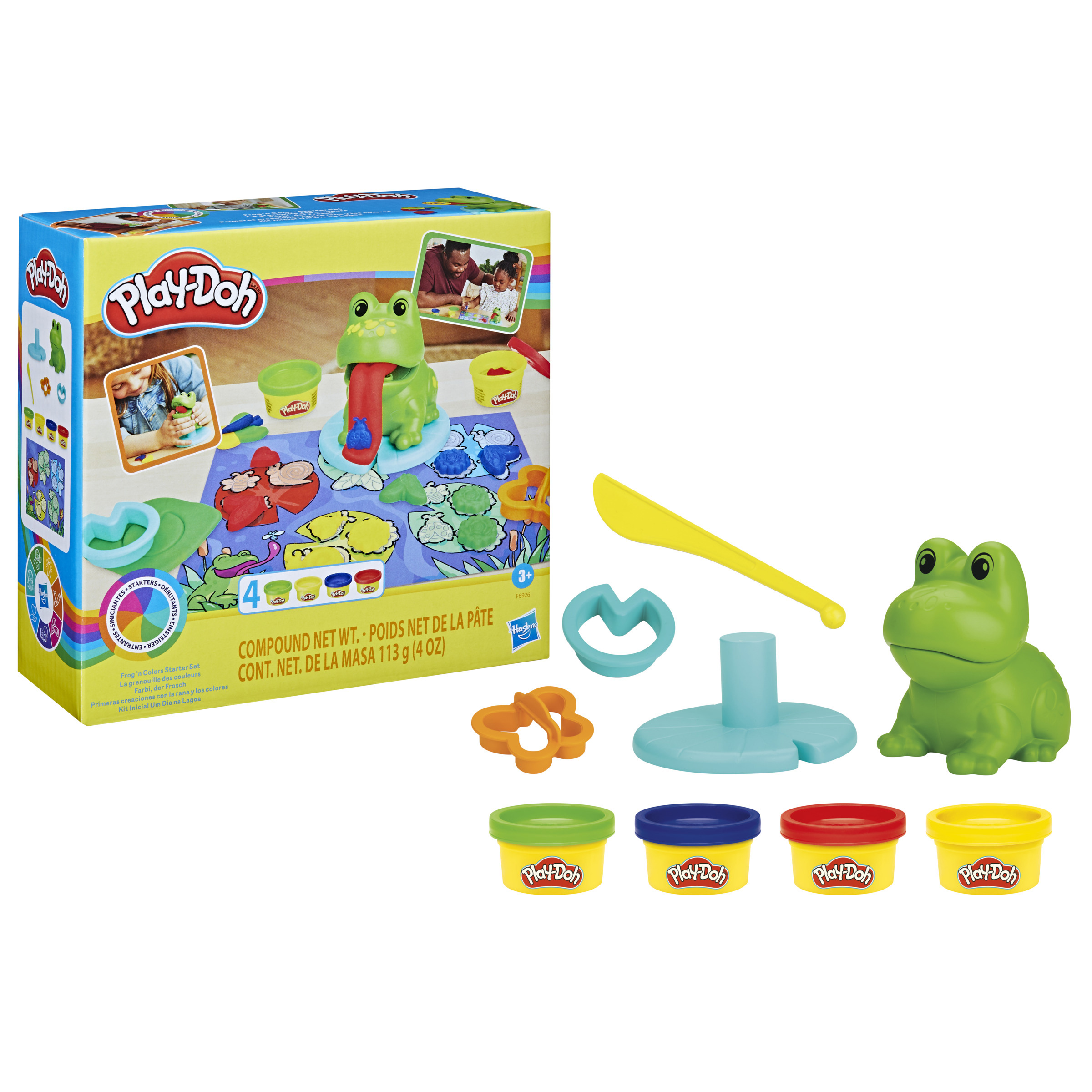 play-doh primeras creaciones con la rana ( hasbro f69265l0)