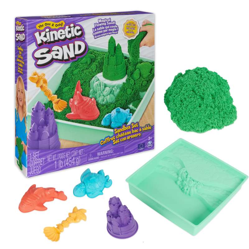 kinetic sand sandbox set verde (spin master - 6067479) kinetic sand sandbox set verde (spin master - 6067479)