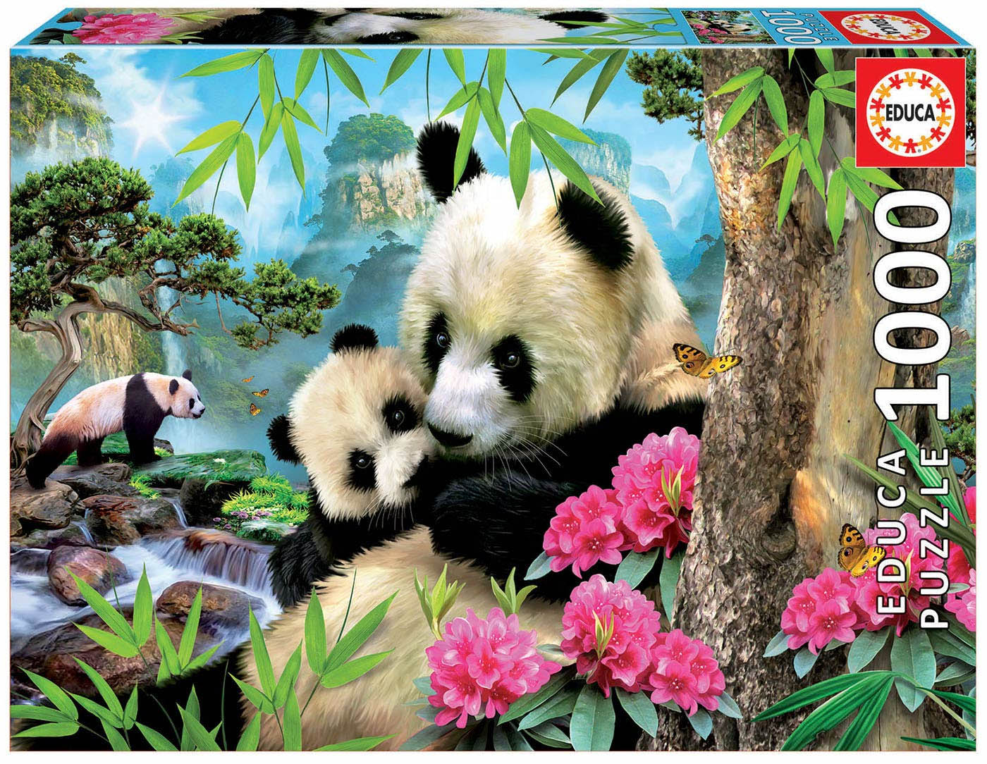 puzzle 1000 pzas osos panda ( educa - 17995)
