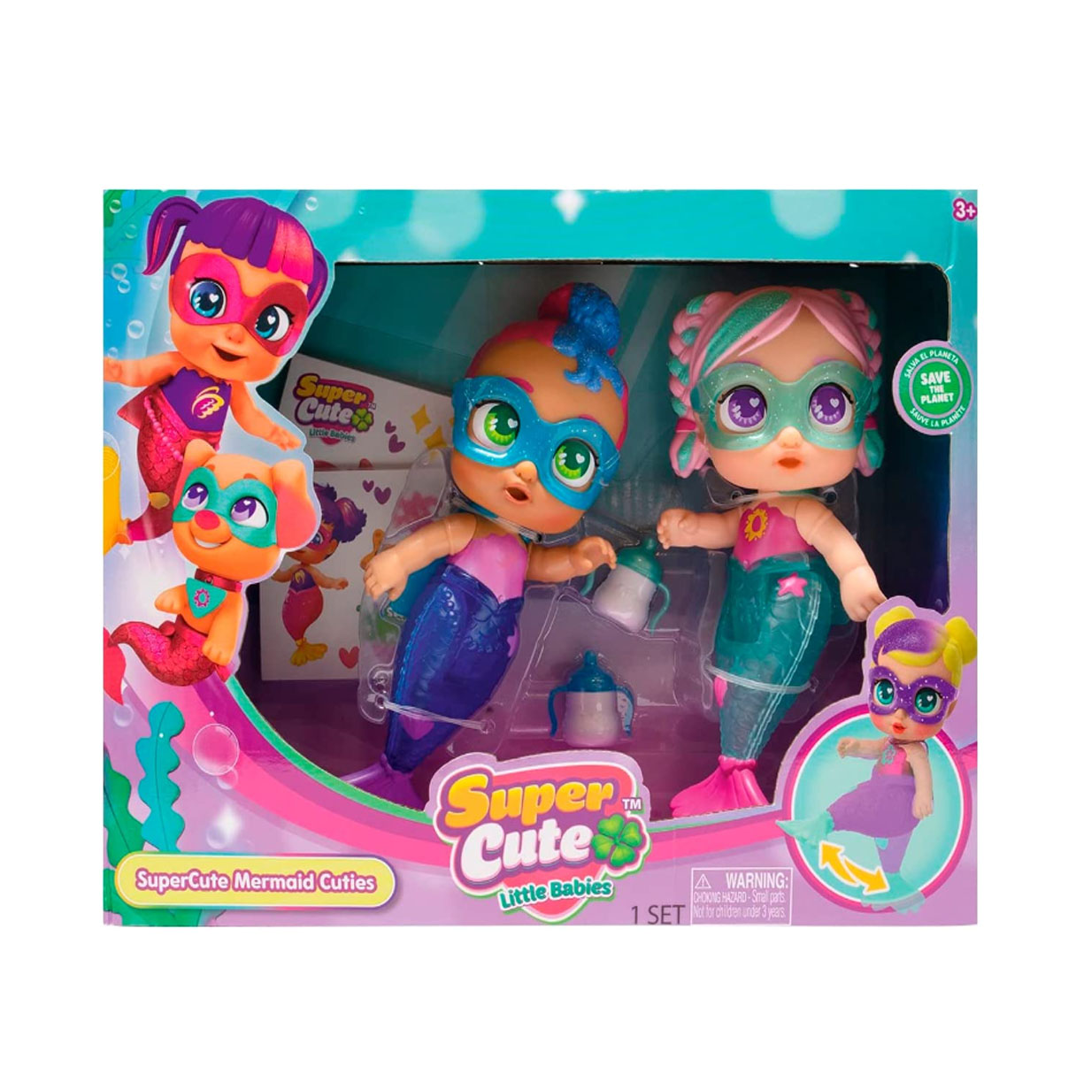 super cute figuras mini sirenas surtidas (bizak - 64320046)