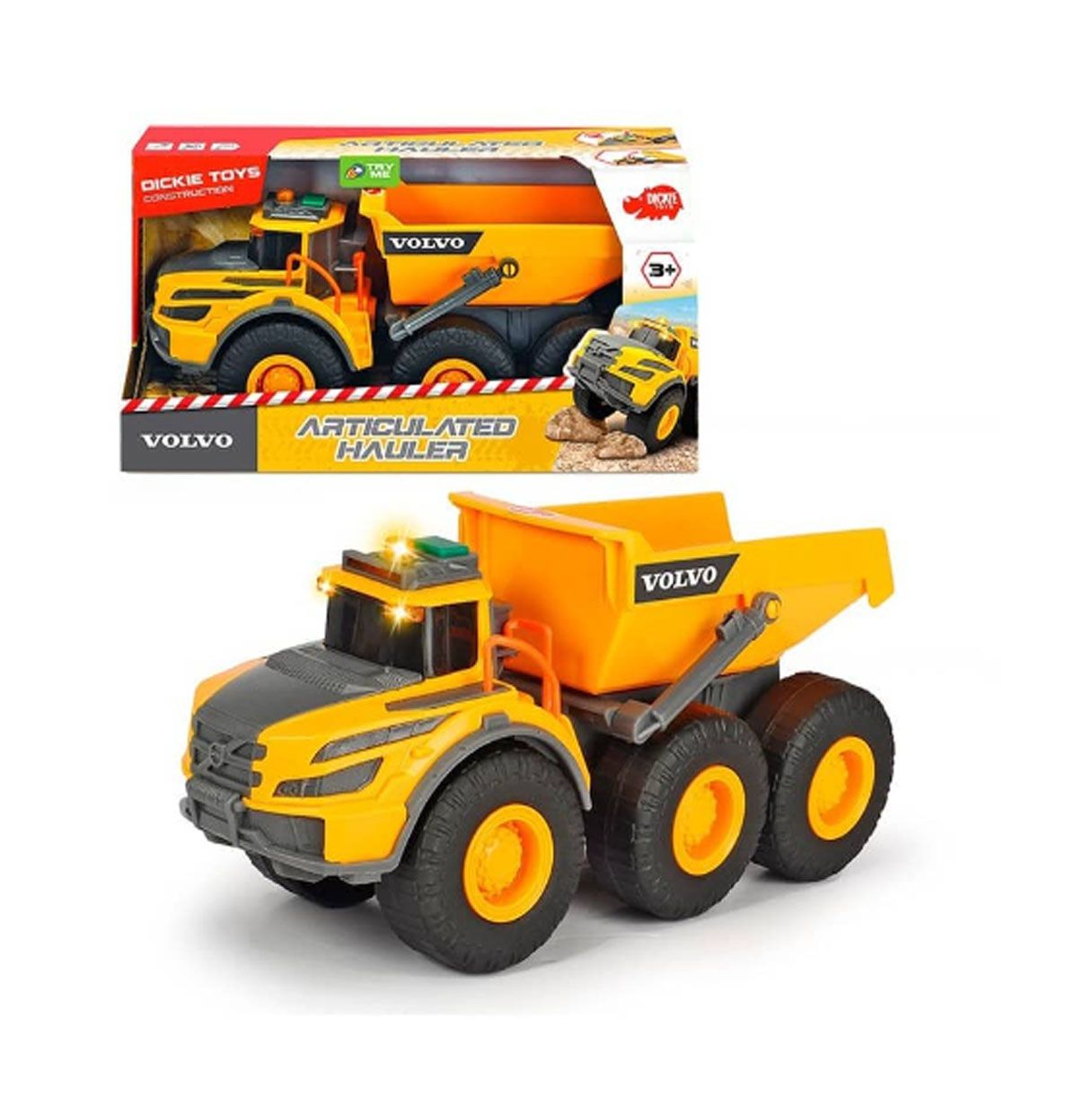 majorette camion volquete volvo luz  (simba - 203723004)