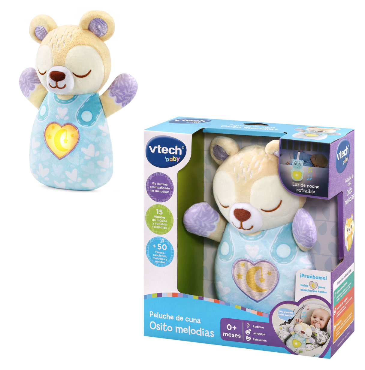 vtech peluche cuna osito melodias (539822)