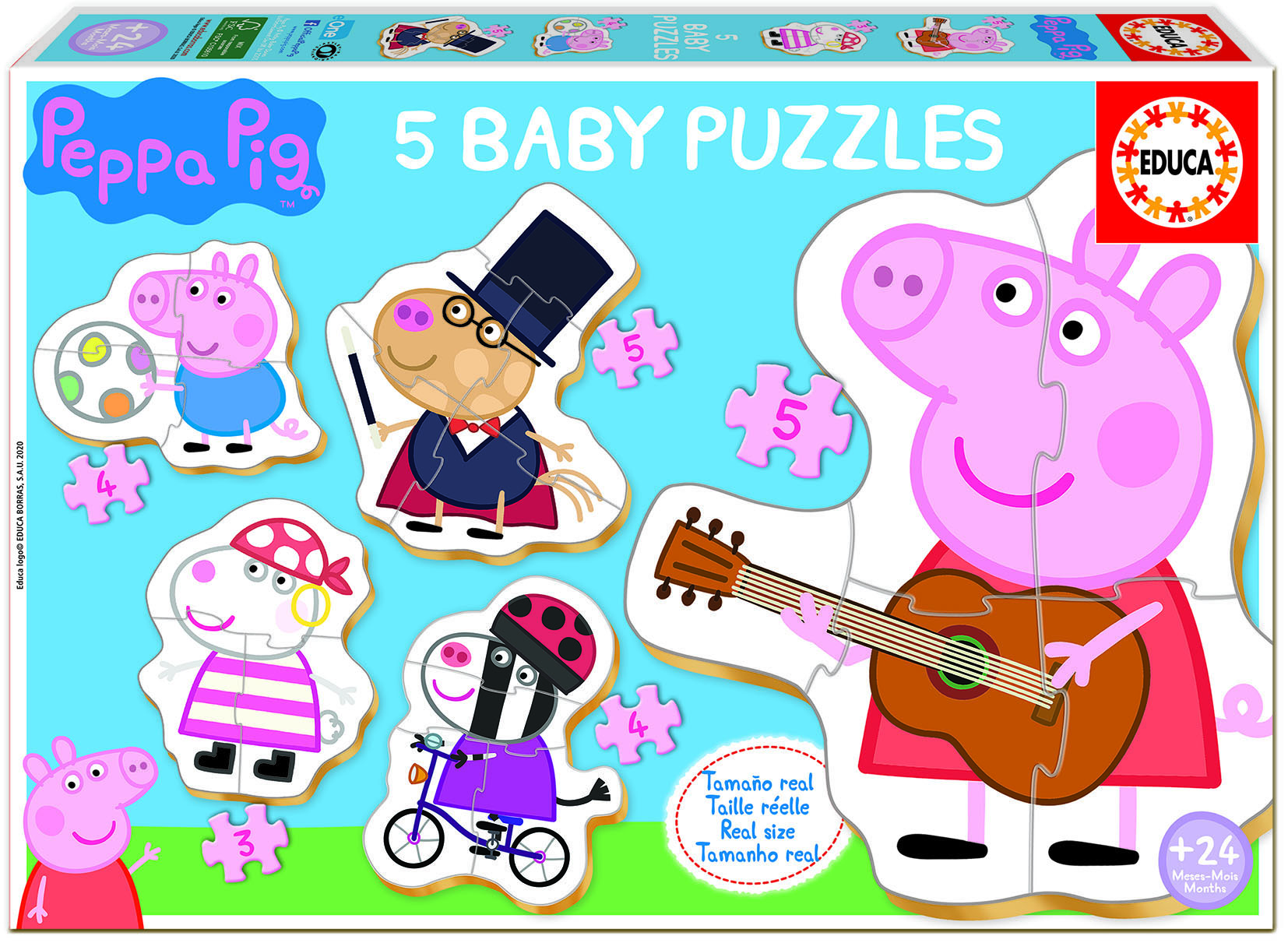 baby puzzles peppa pig ii (educa - 18589)