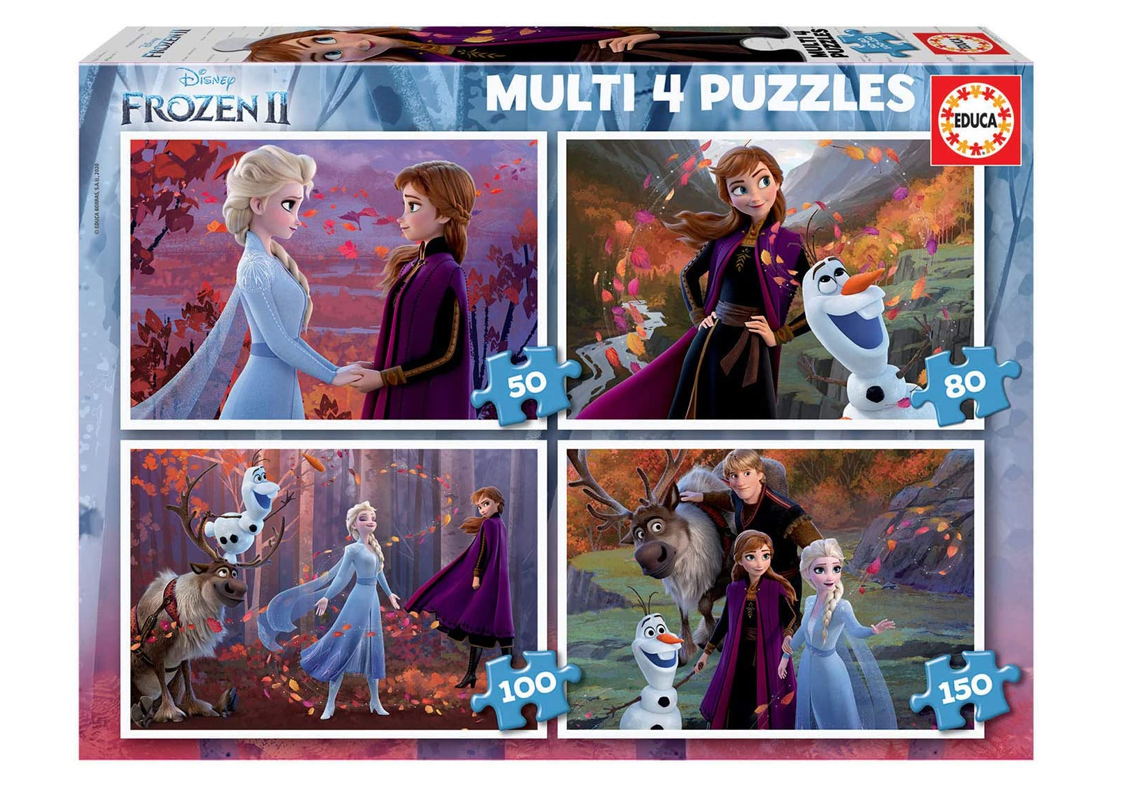 puzzle multi 4 frozen ii ( educa - 18640)