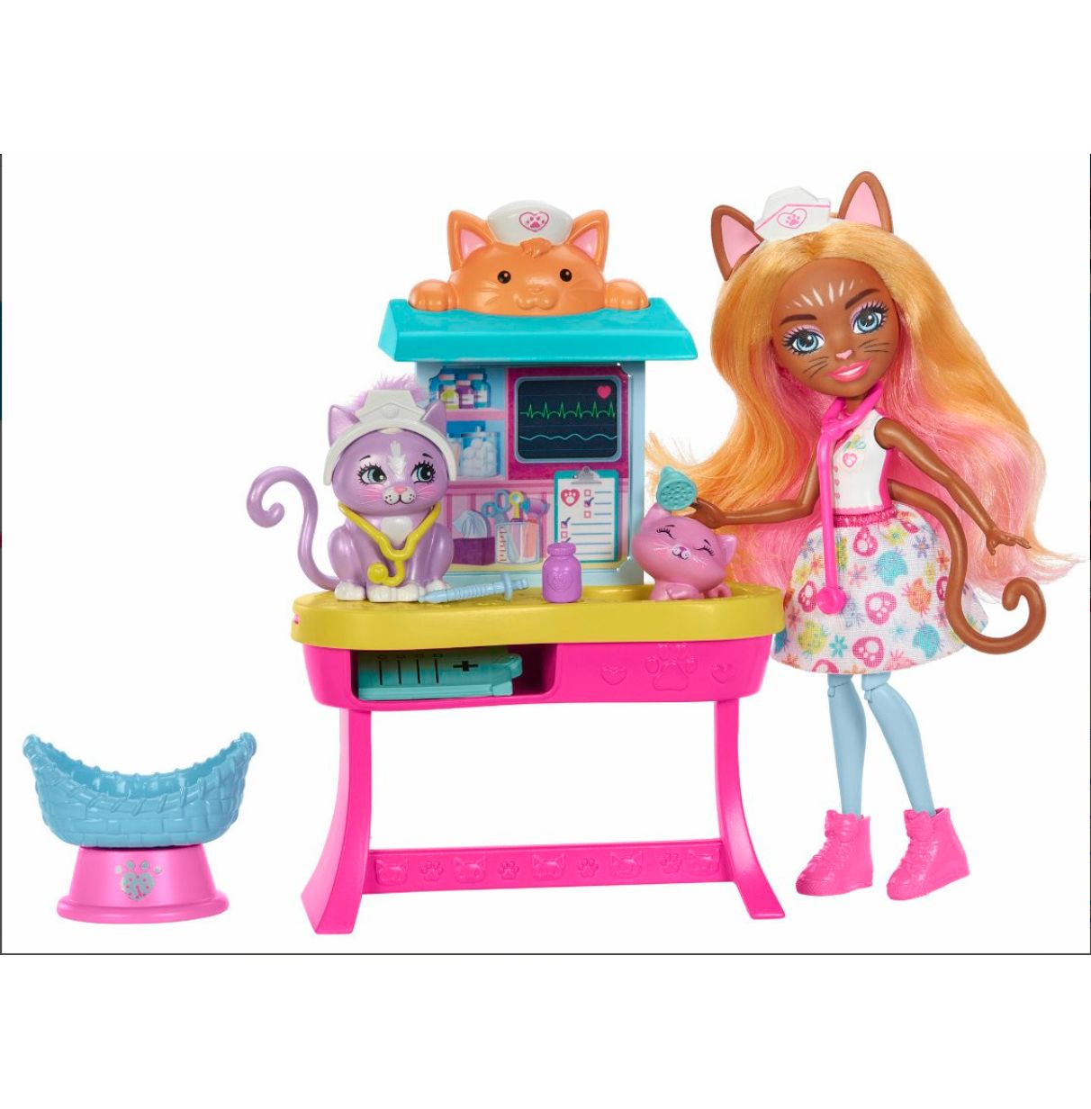 enchantimals city tails clinica carlin (mattel - hlh22)