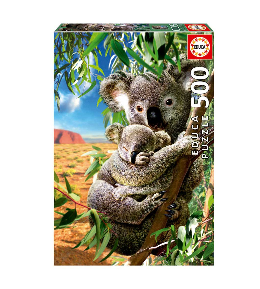 puzzle 500 piezas koala con su cachorro (educa - 18999)
