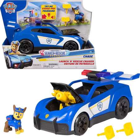 paw patrol vehiculo launch n rescue cruiser search (spin master - 6074962)