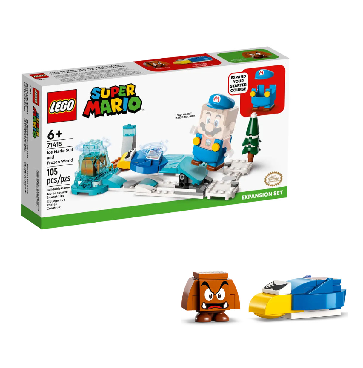 lego super mario traje de mario de hielo (71451).