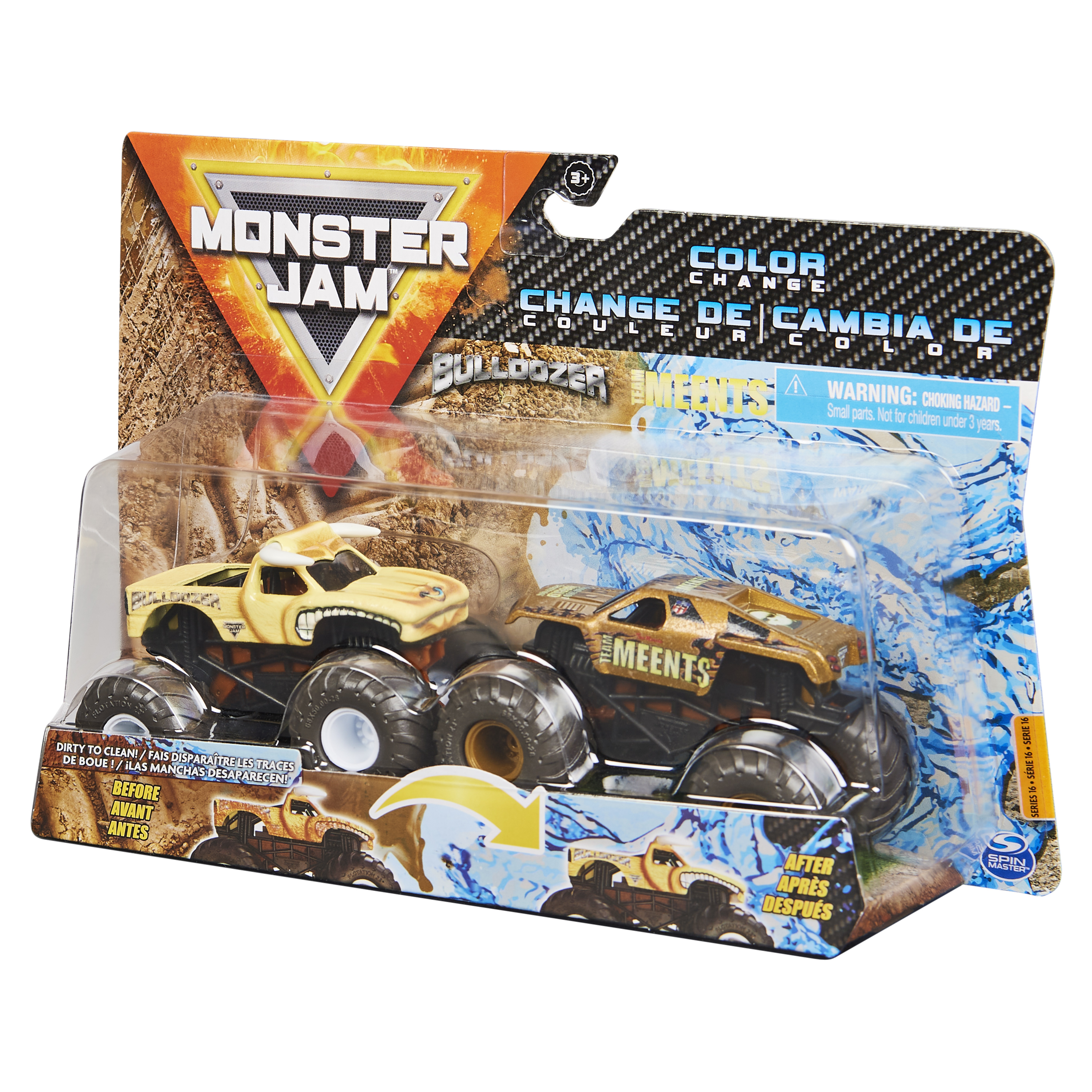 monster jam pack 2 vehiculos 1:64 sdos ( spin master 6044943).