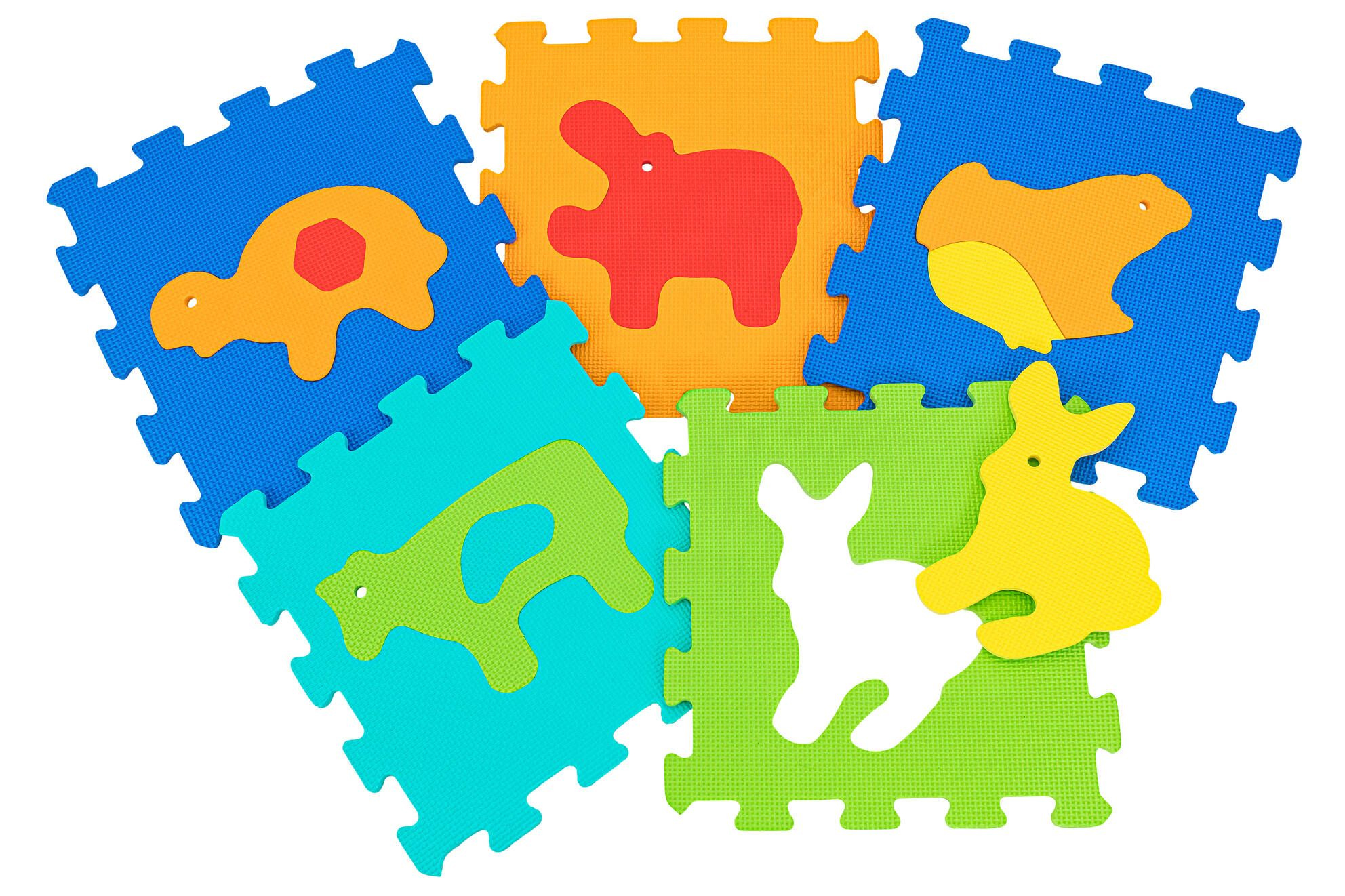 puzzle foam 5 piezas animales (globo - 05049)
