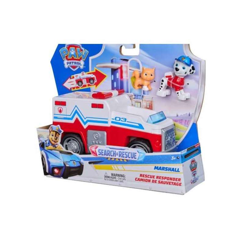 paw patrol vehiculo search & rescue marshall (spin master - 6074776)