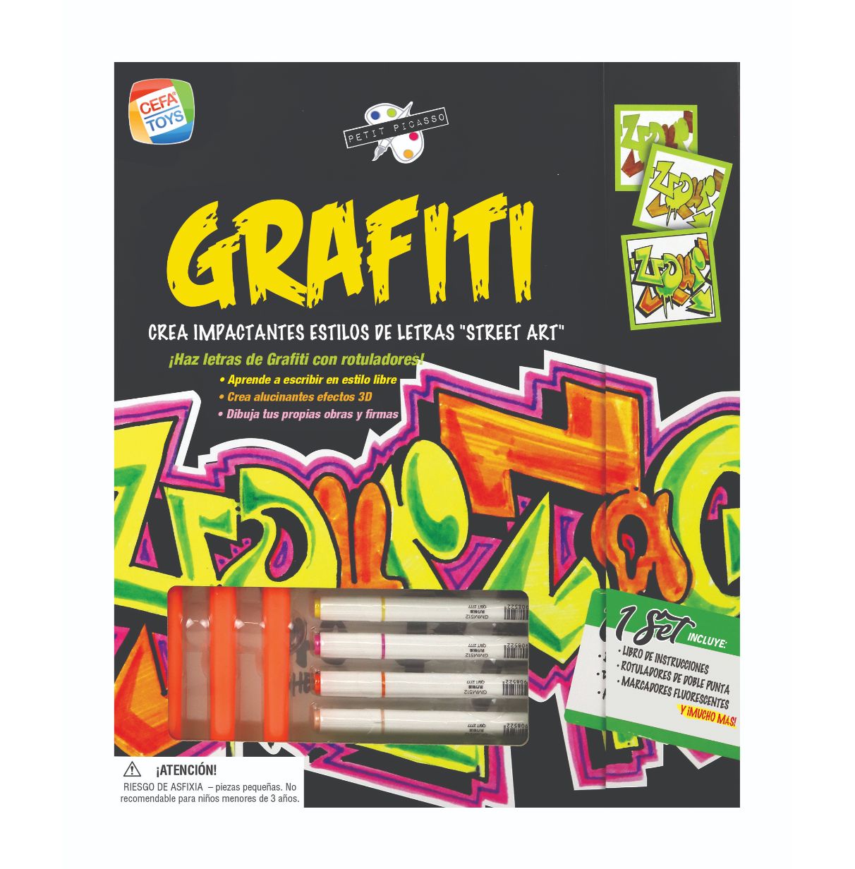 petit picasso diseñando grafiti ( cefa - 00573)
