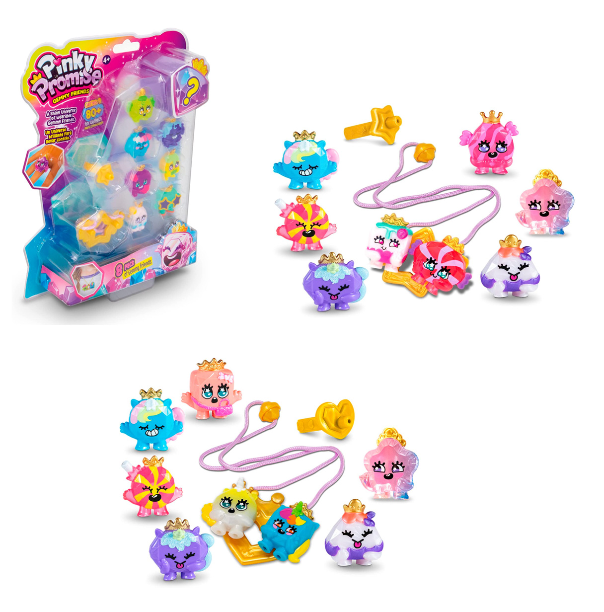 pinky promise blister pack de 8 figuras ( bizak - 64320003)