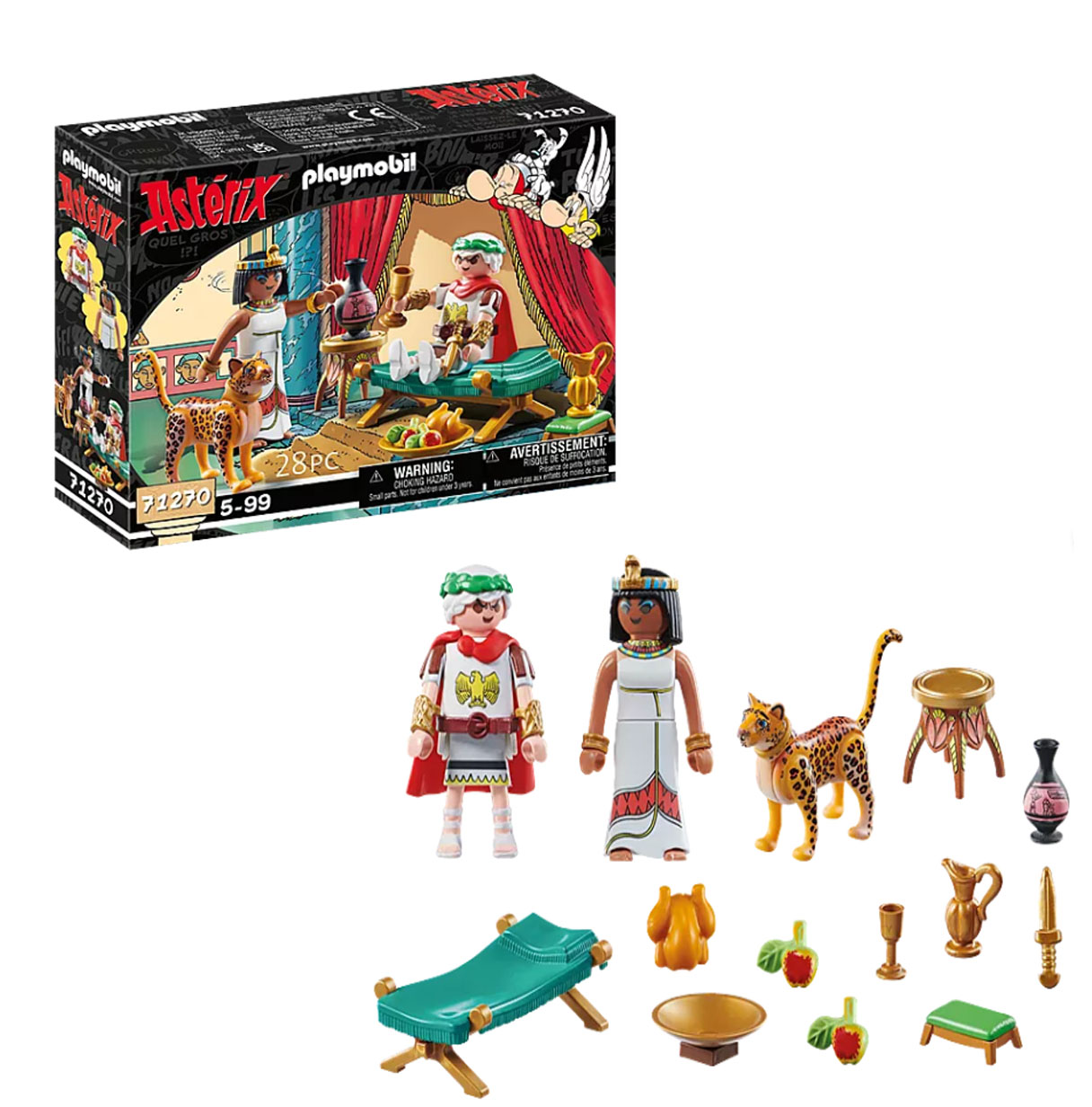 playmobil asterix cesar y cleopatra (71270)