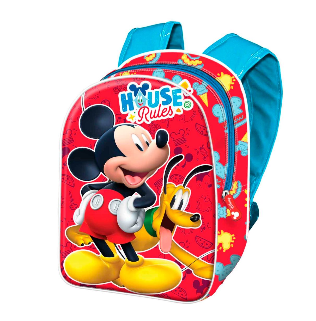 mickey mochila 3d mini rules (karactermania - 05768)