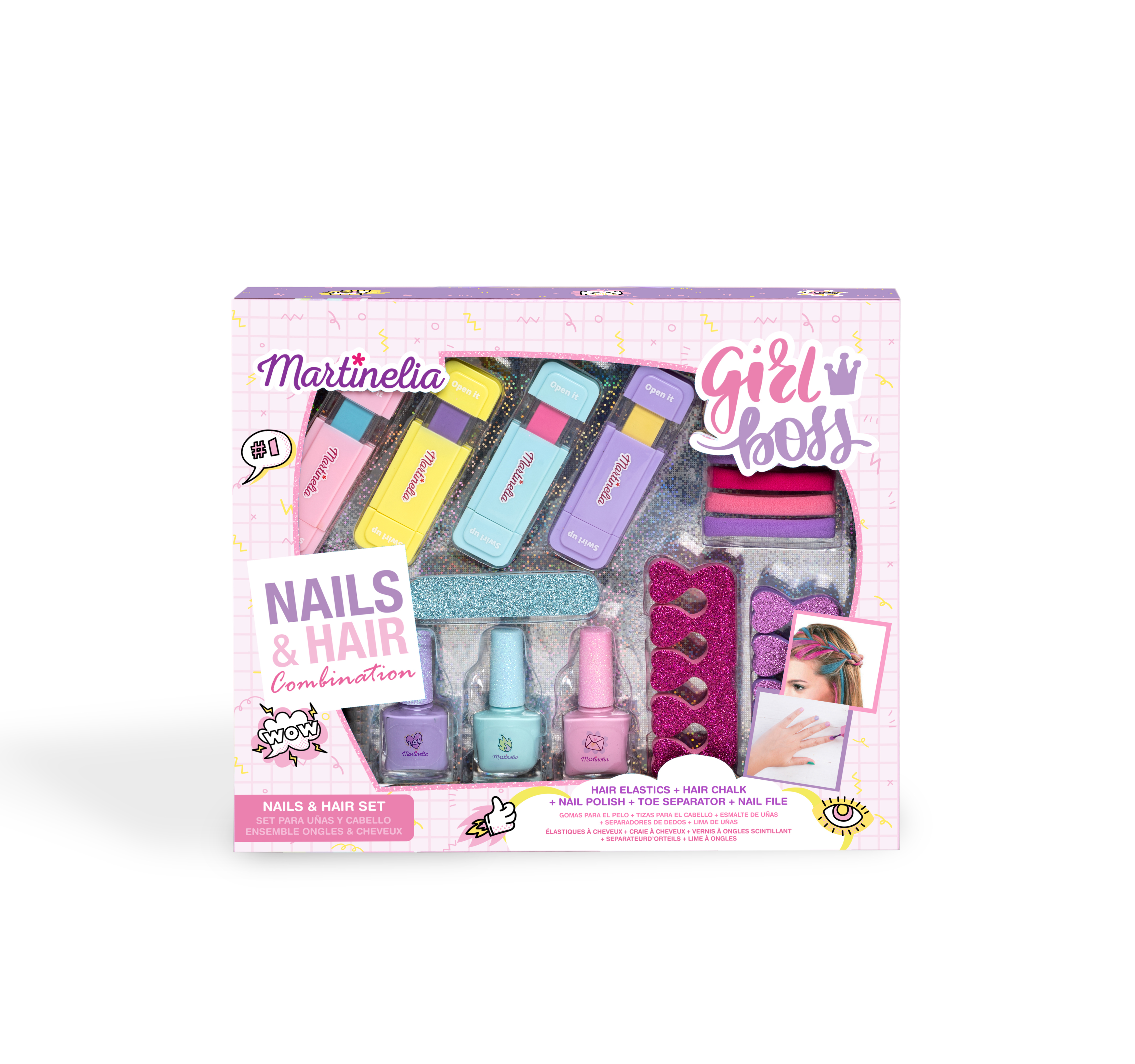 martinelia supergirl hair & nails set   (martinelia - 12102)