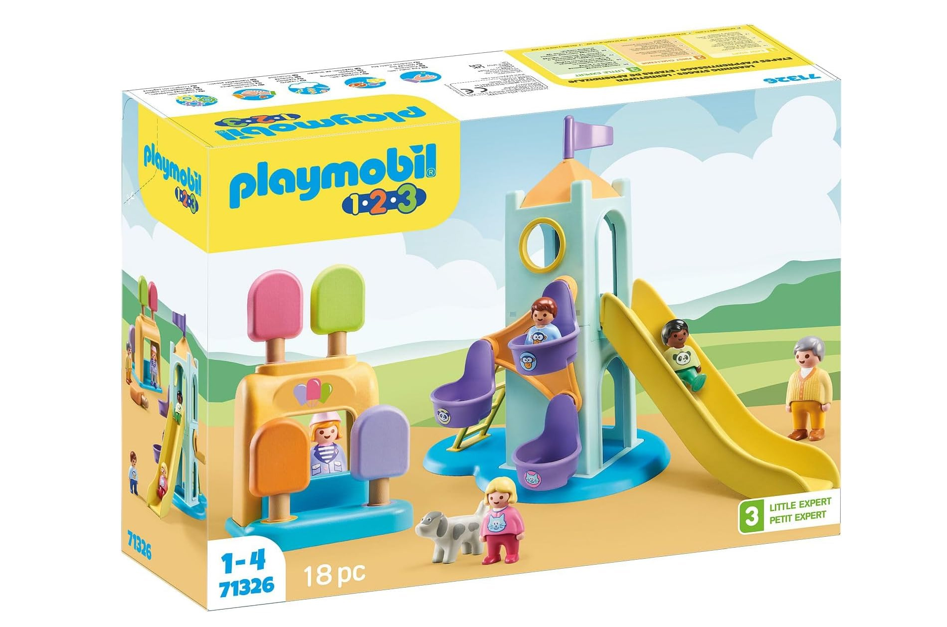 playmobil 1.2.3. parque infantil aventura (71326)
