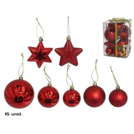colgante de navidad 15 rojo 4 surtidos (gerimport - 8430540174527)