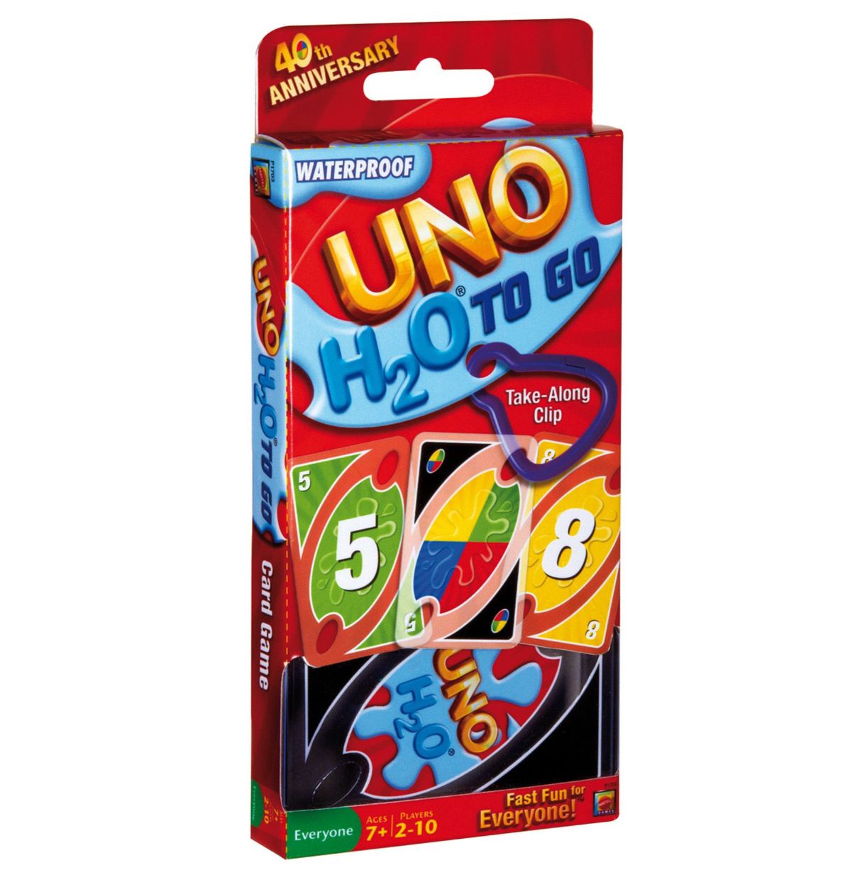 mattel games uno h20 to go, juego de cartas (mattel p1703)