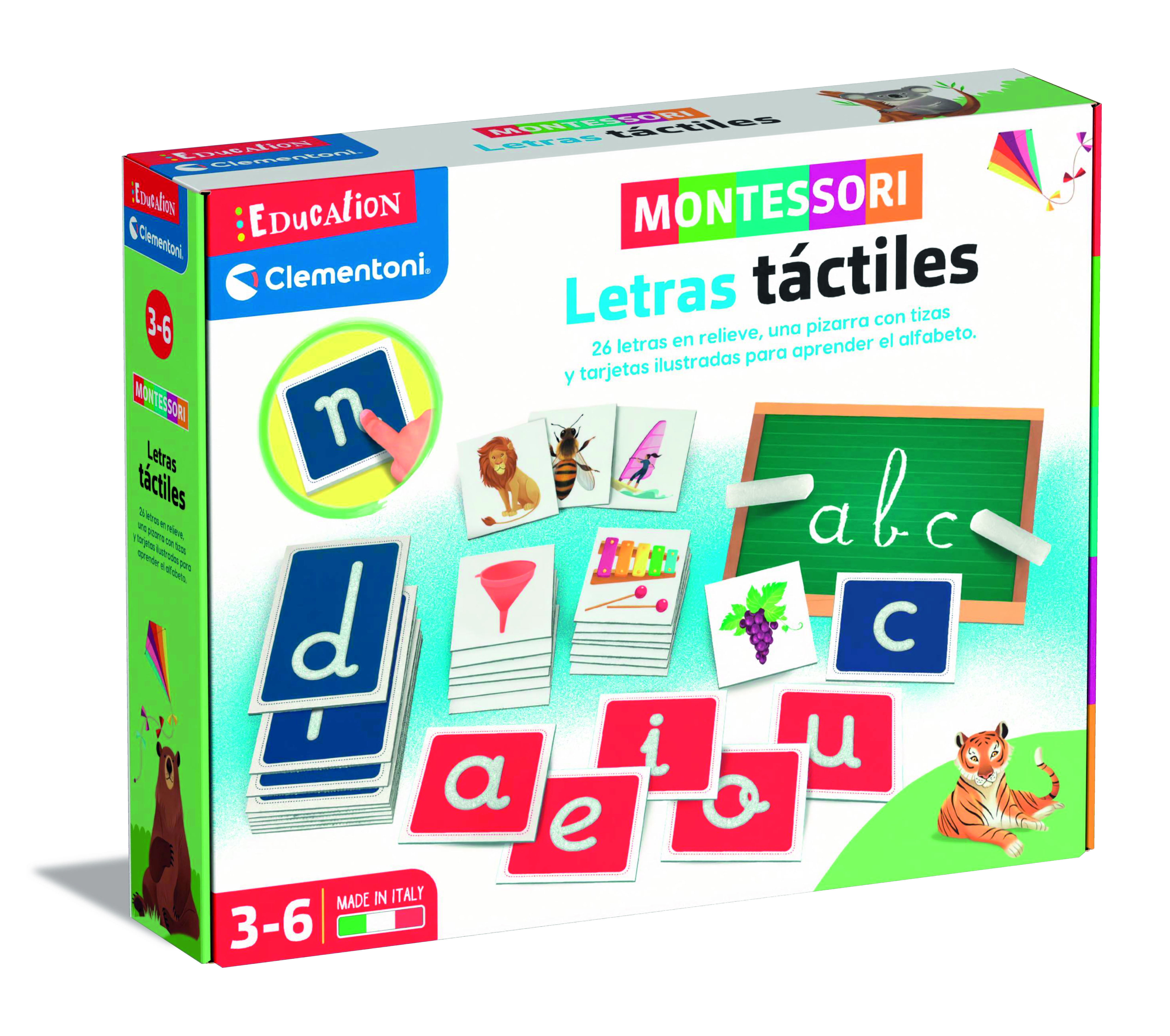 montessori letras tactiles  ( clementoni  - 55477)