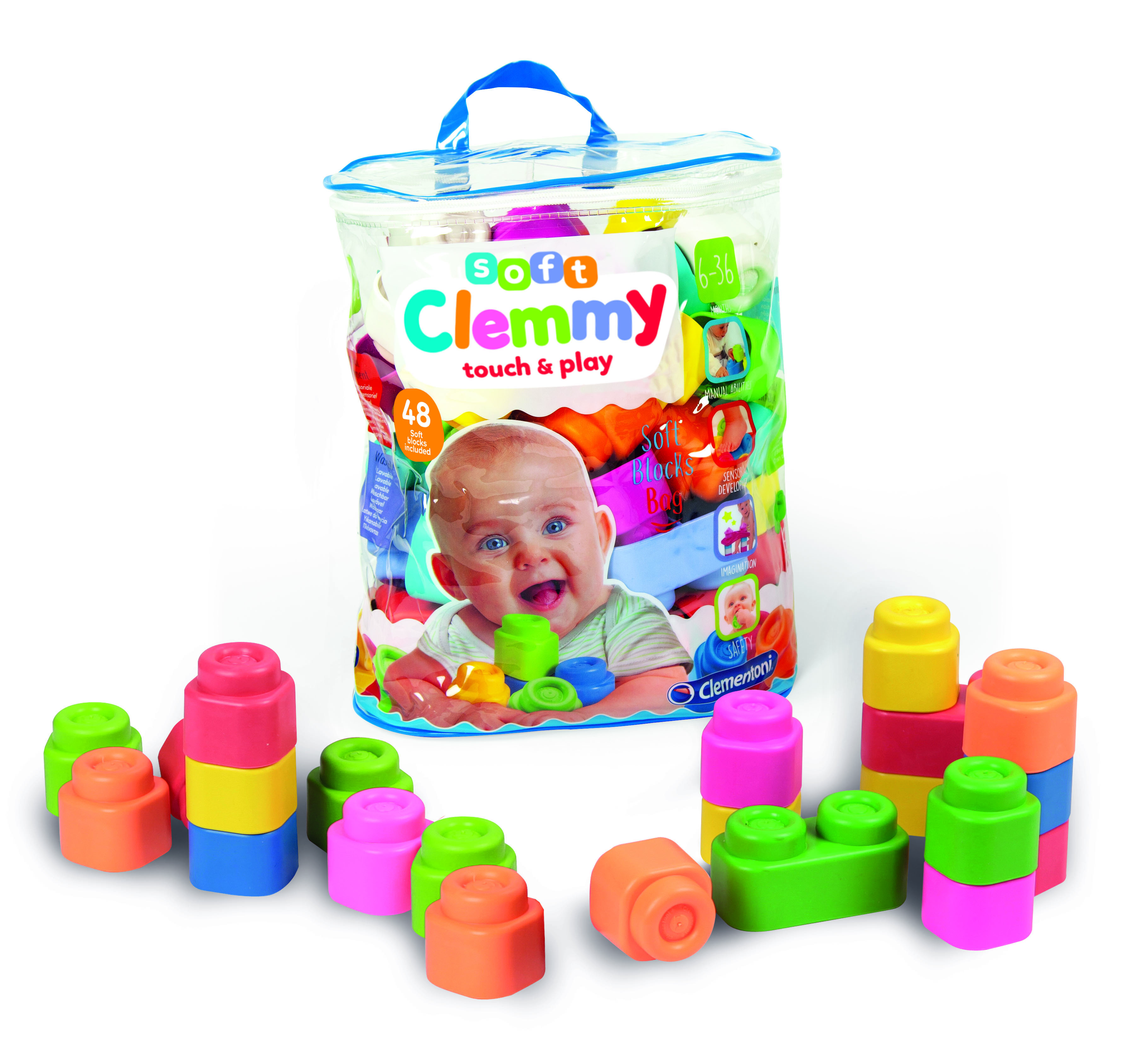 clemmy baby bolsa 48 bloques (clementoni - 17134)