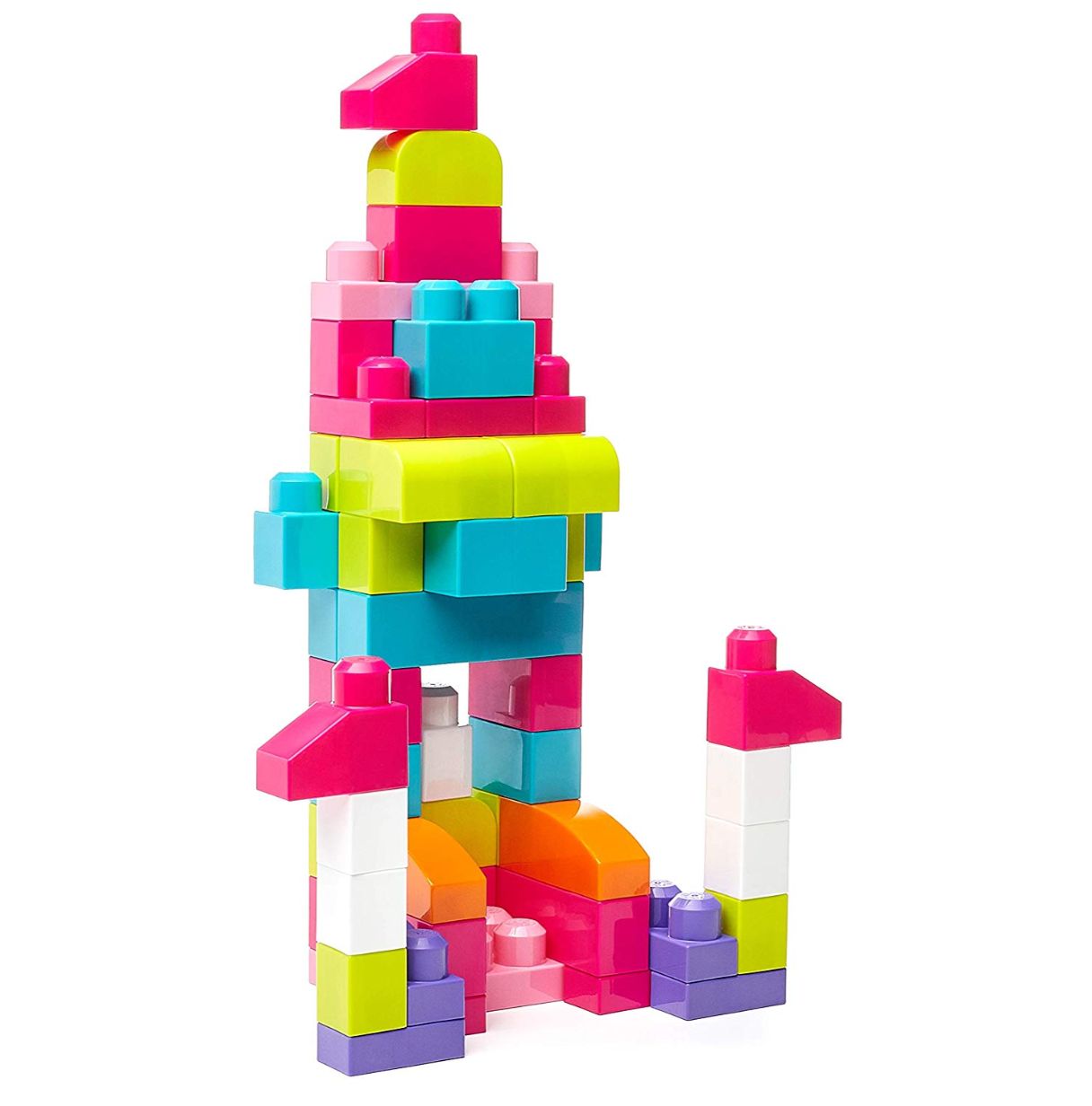 mega bloks eco mega bolsa 60 rosa   (mattel dch54)