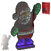 santa claus de neon 2m cable 30x27,5x6 cm (gerimport - 8445393503349)