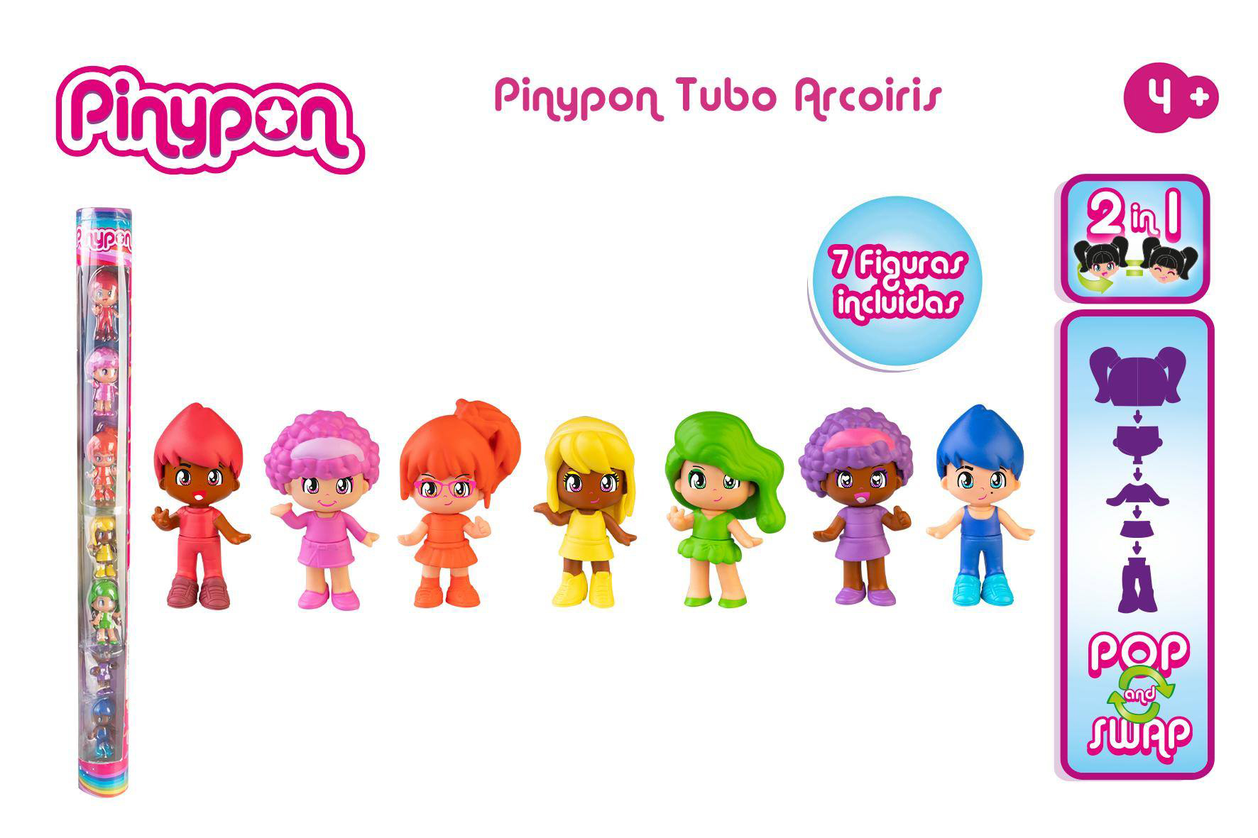 pinypon tubo arcoiris   (famosa - pny43000)