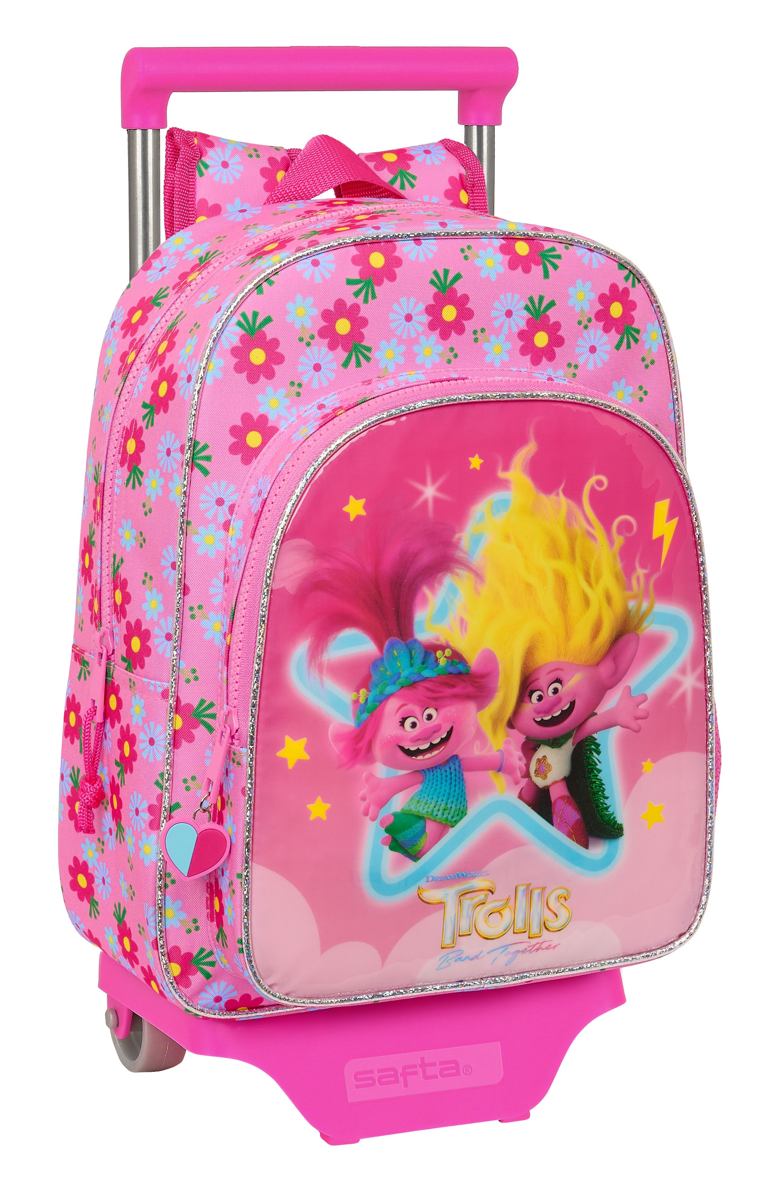 trolls 3 mochila 185 + carro 705 cm   (safta - 612361020 )