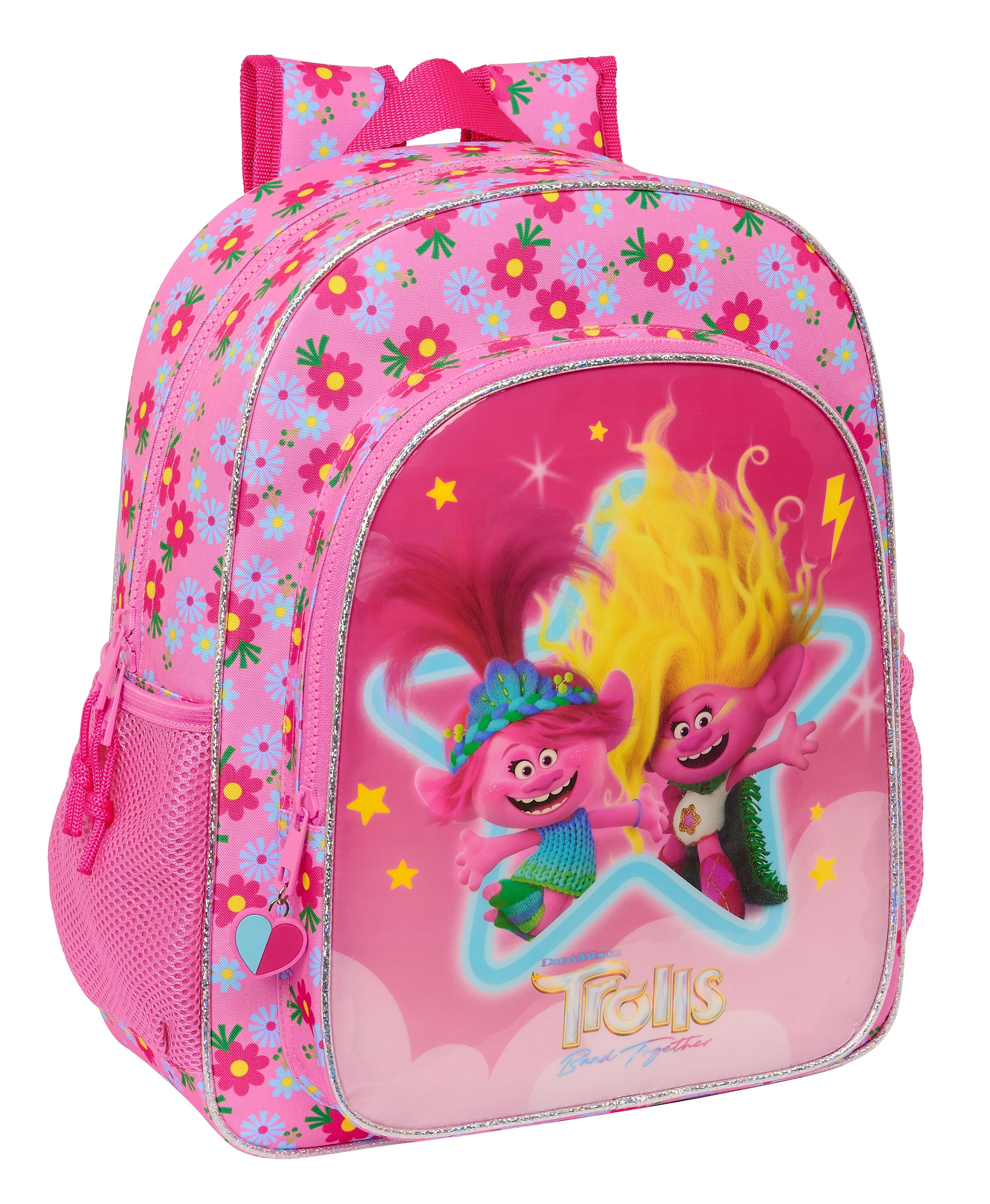 trolls 3 mochila junior adaptable carro (safta - 612361640 )