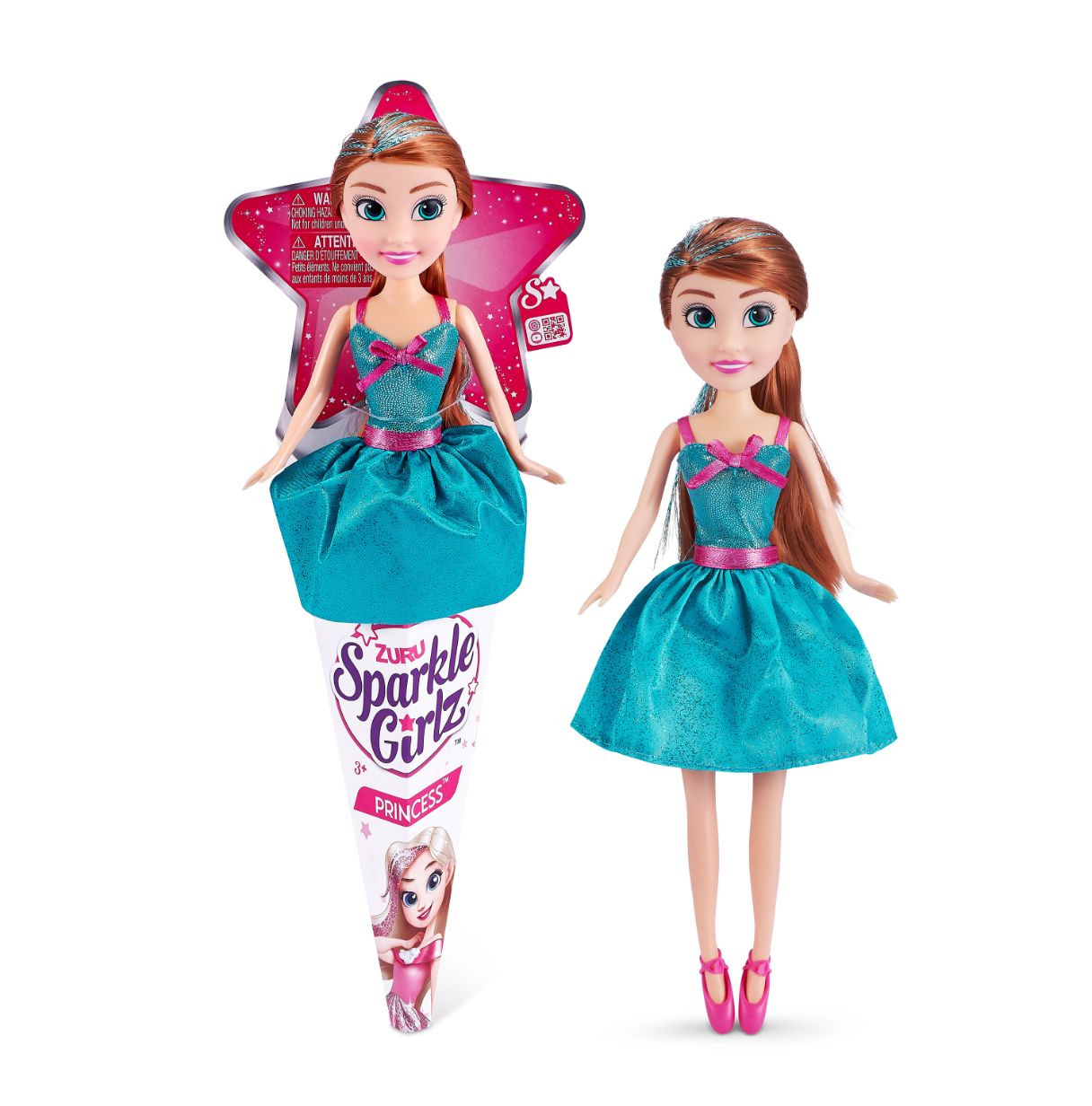 zuru sparkle girlz muñeca princesas surtidas (10010bq5)