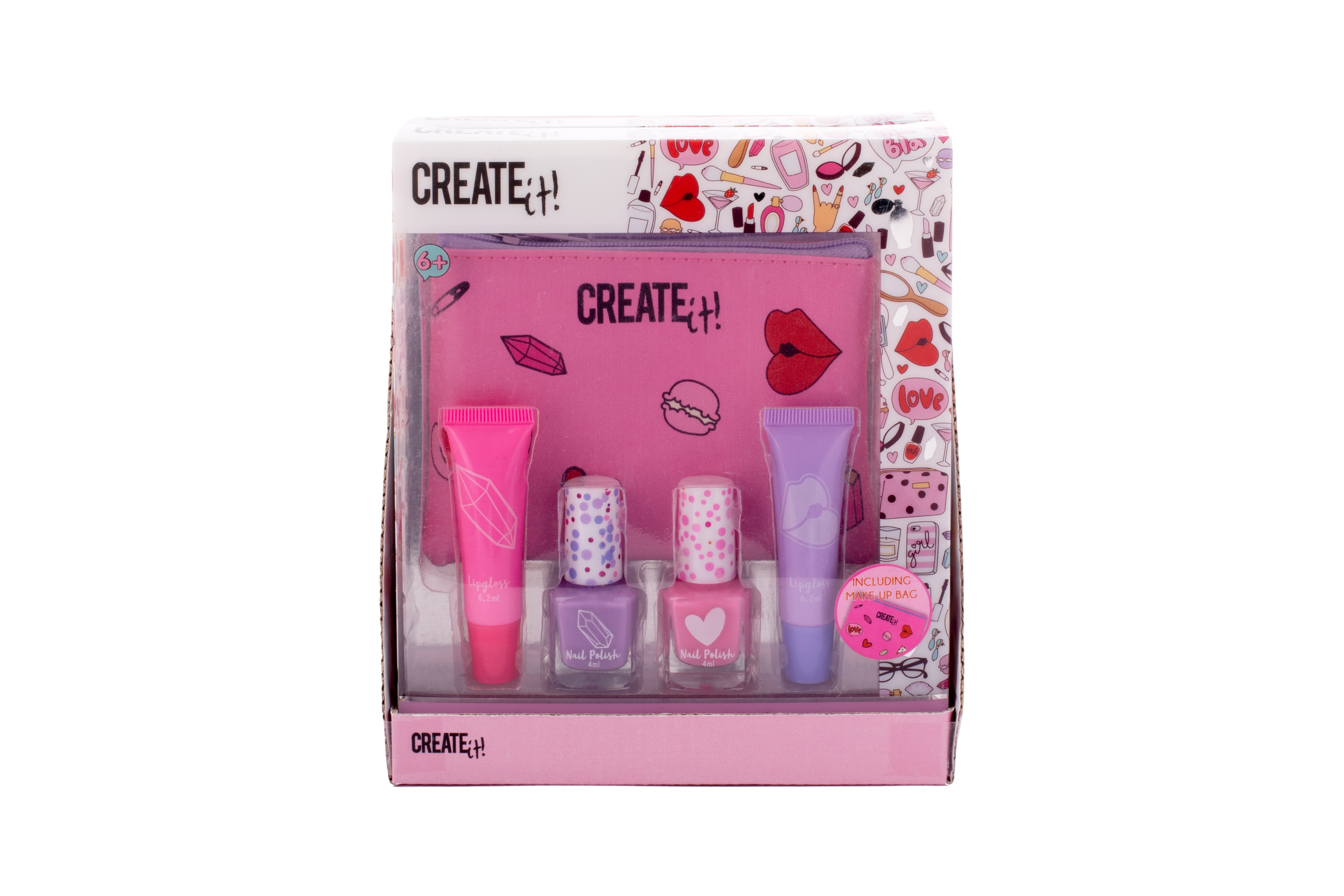 create it make up set with bag (anexos aromya - 84532)