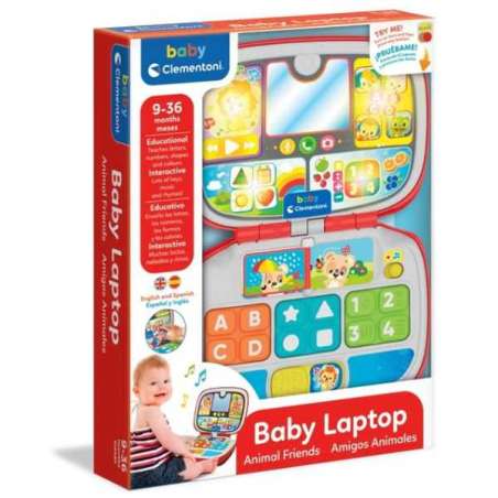 baby laptop amigos animales (clementoni - 61355)