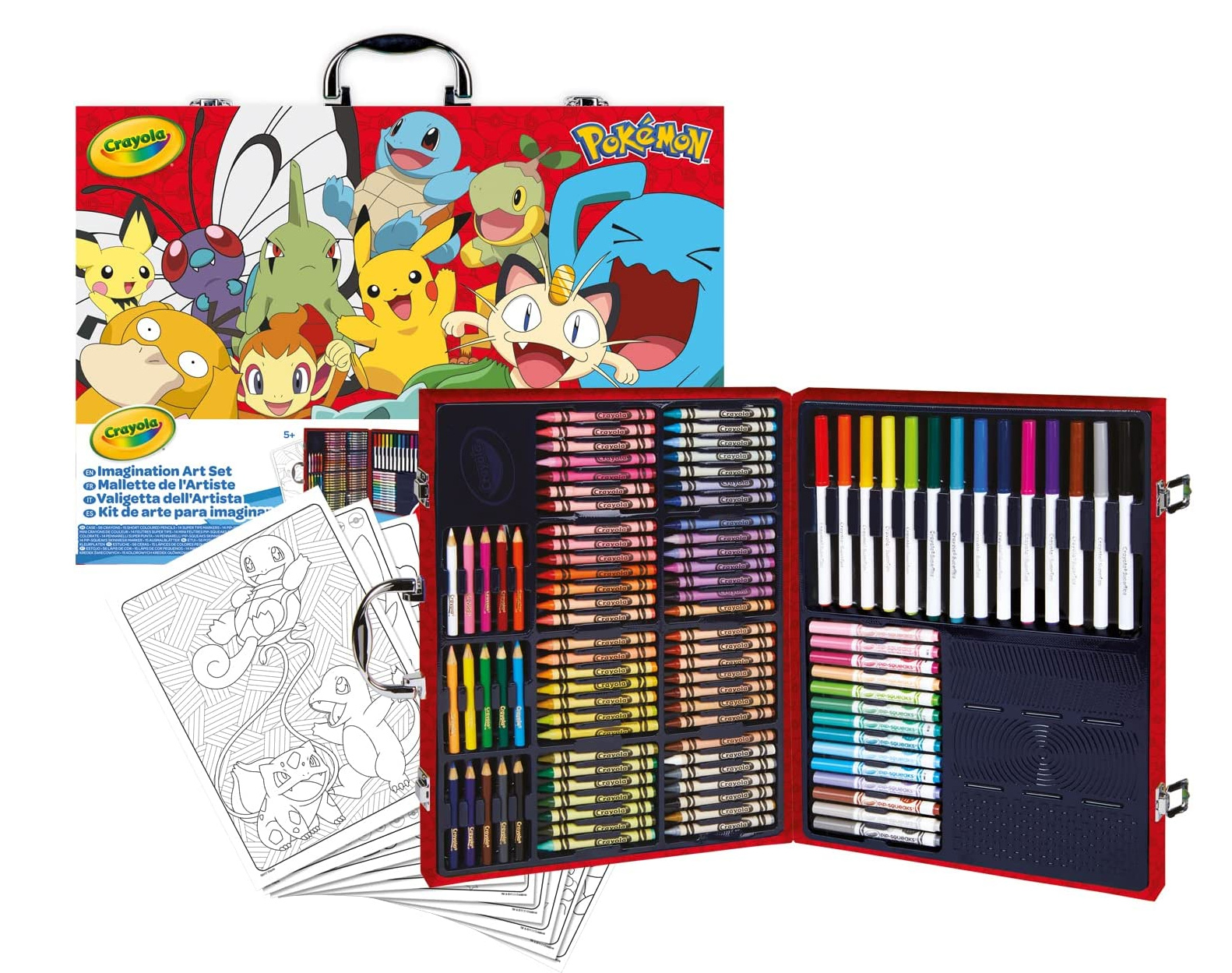 crayola maletin del artista pokemon (04-2931)