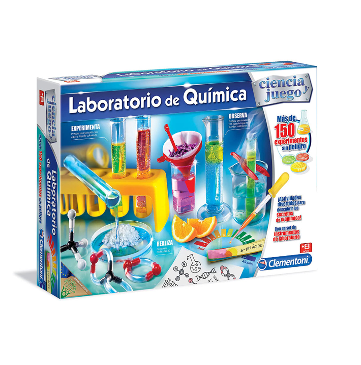 ciencia y juego laboratorio de quimica (clementoni - 55082)