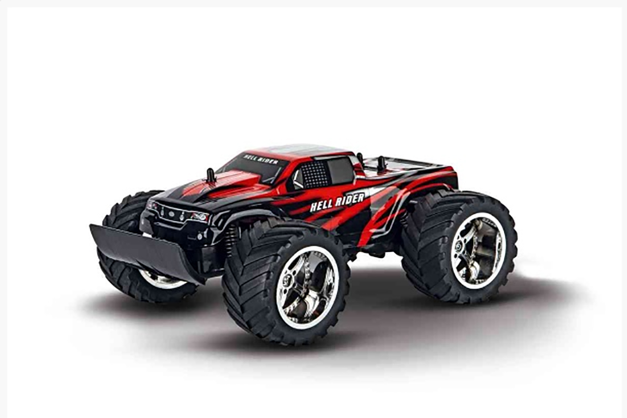 carrera coche r/c 1:16 hell rider 2,4