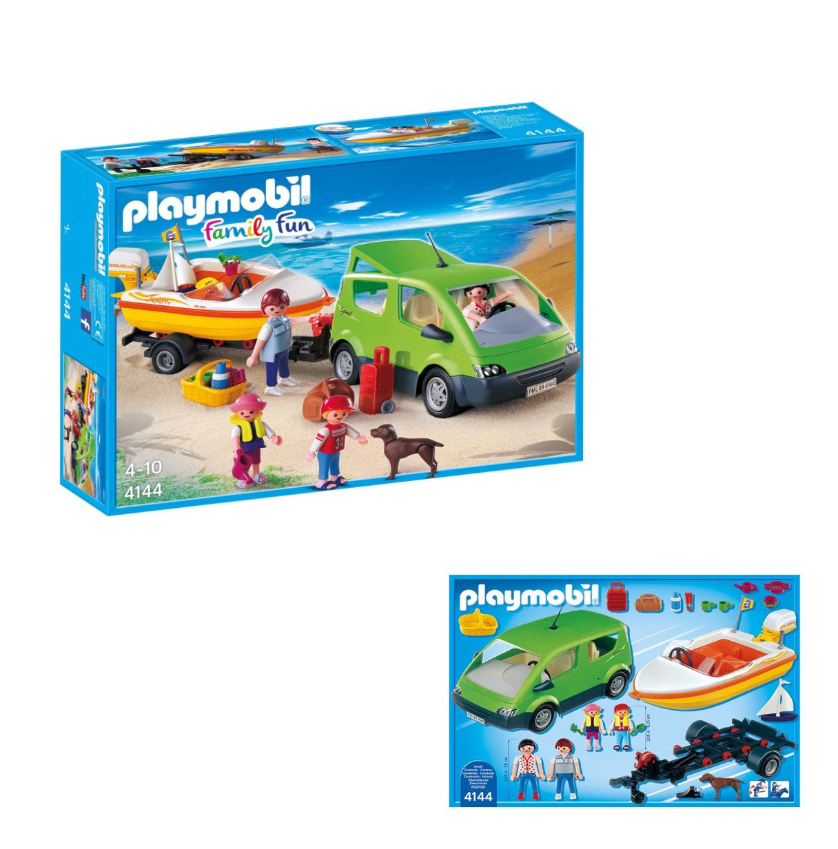 playmobil coche familiar con lancha  ( 4144 )