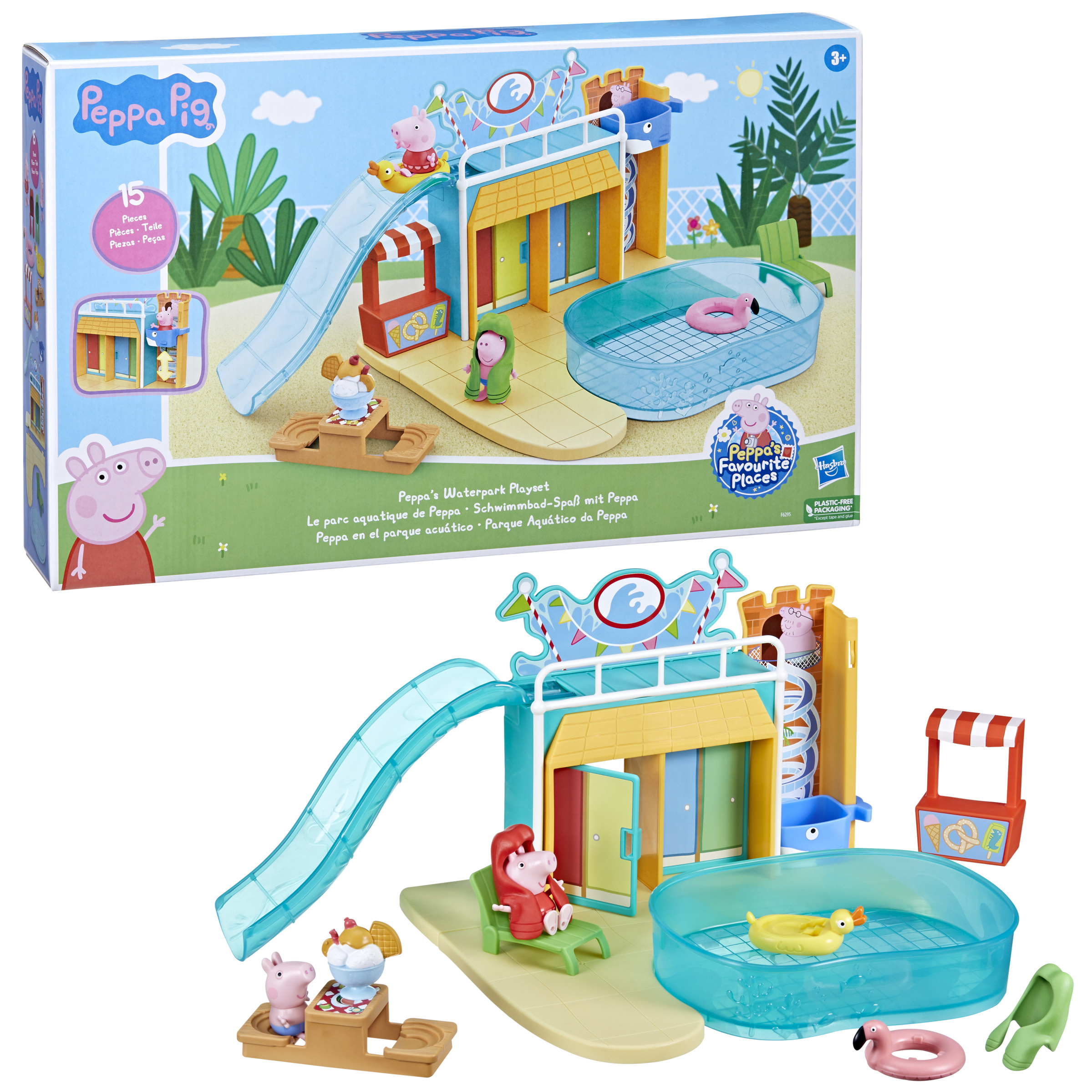 peppa pig en el parque acuatico  (hasbro - f62955l0)