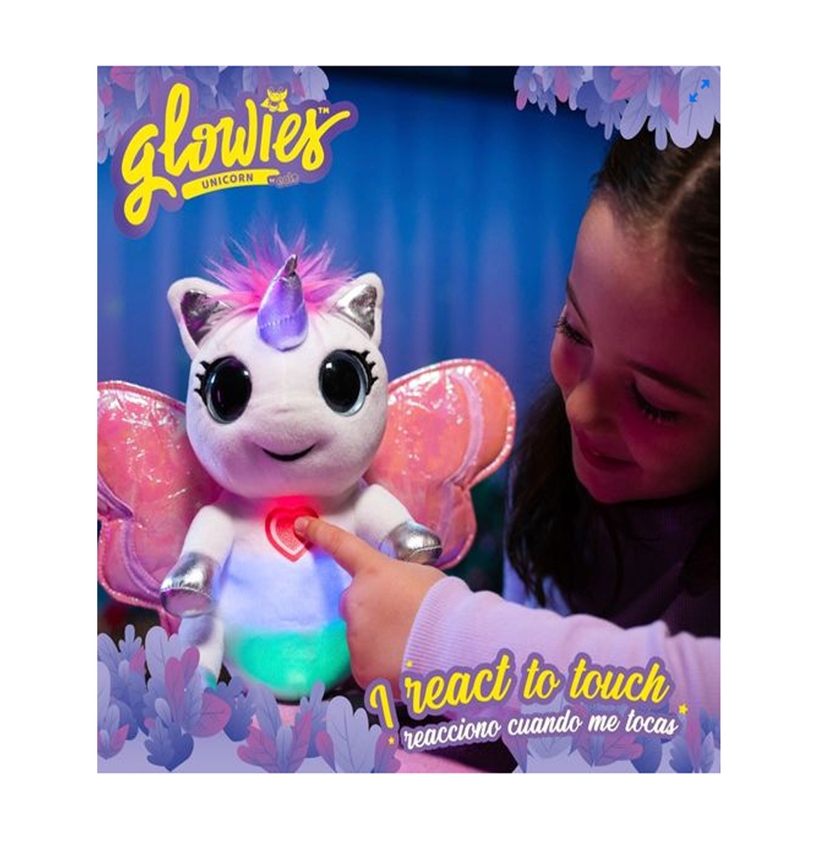 glowies unicornio luciernaga peluche  (color baby - 47176)