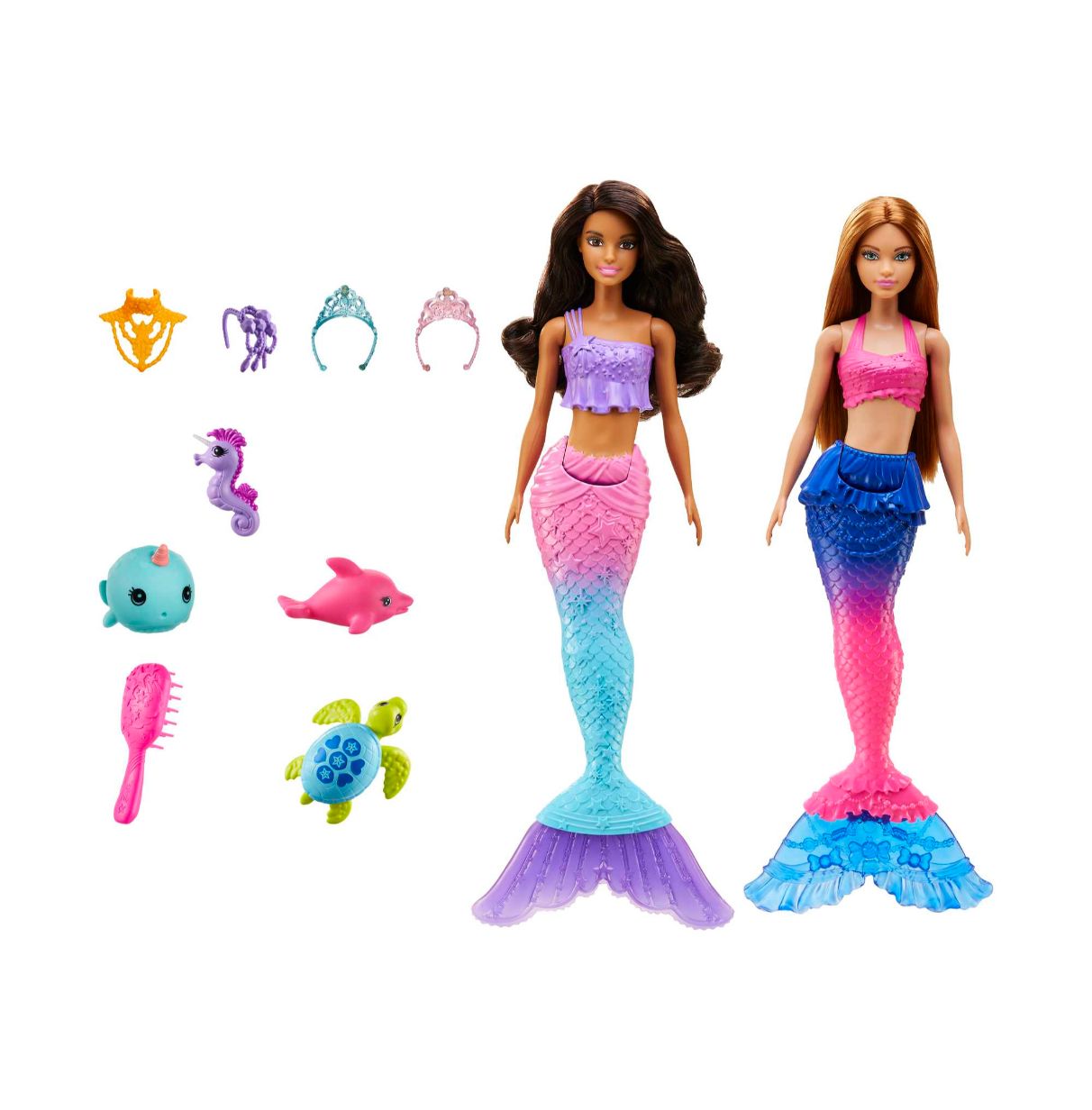 barbie aventura oceano pack 2 sirenas (hbw89)