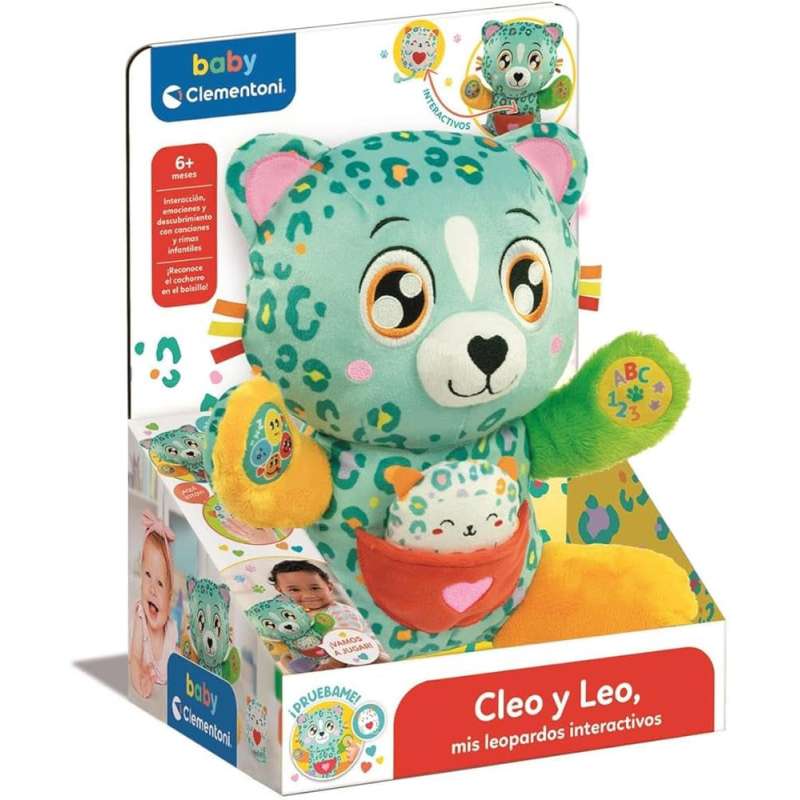 cleo y leo leopardos interactivos (clementoni - 55555) cleo y leo leopardos interactivos (clementoni - 55555)