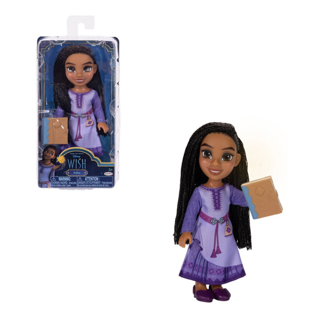 disney wish muñeca asha 15 cm  (jakks pacific - 230004)