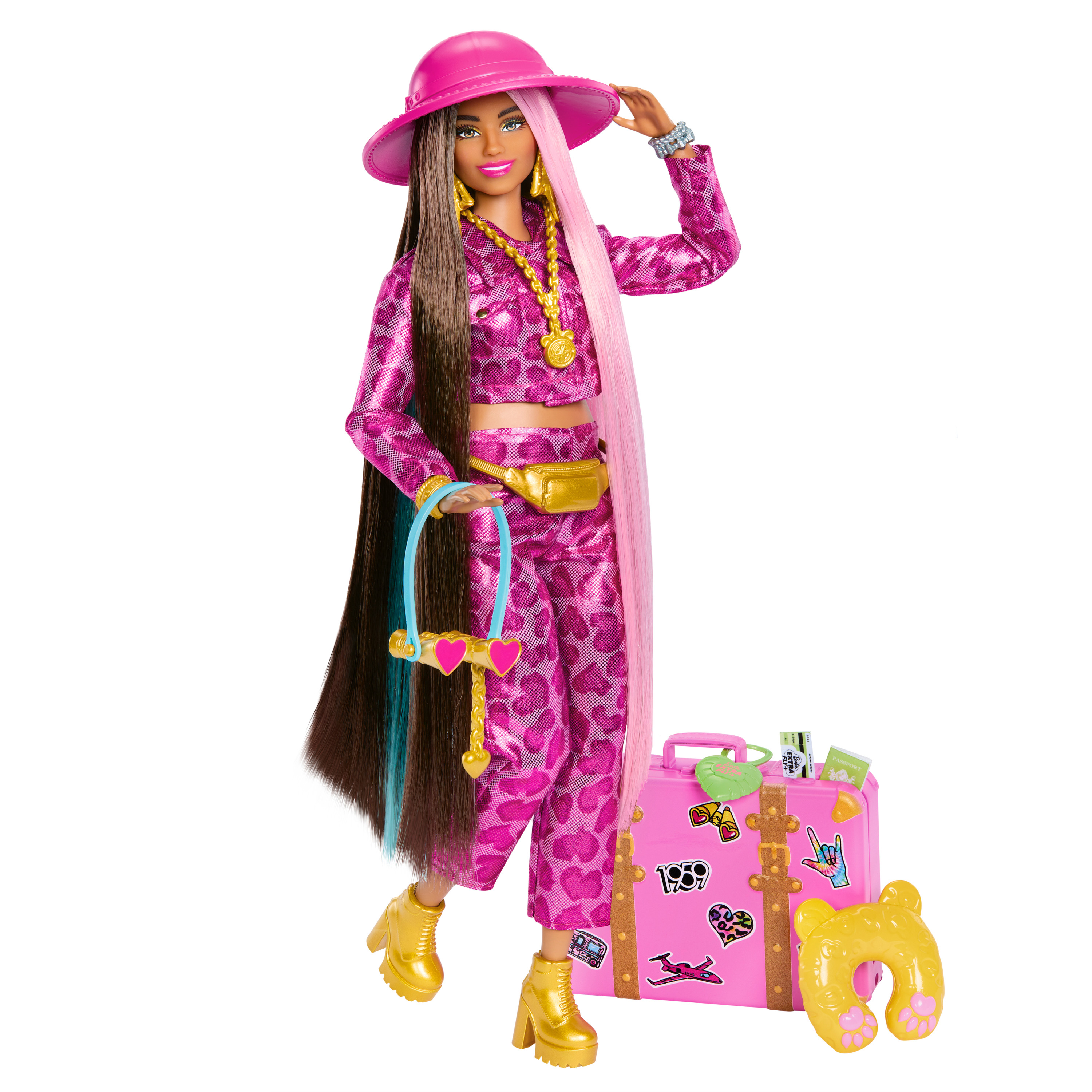 barbie extra fly muñeca safari  (mattel - hpt48)