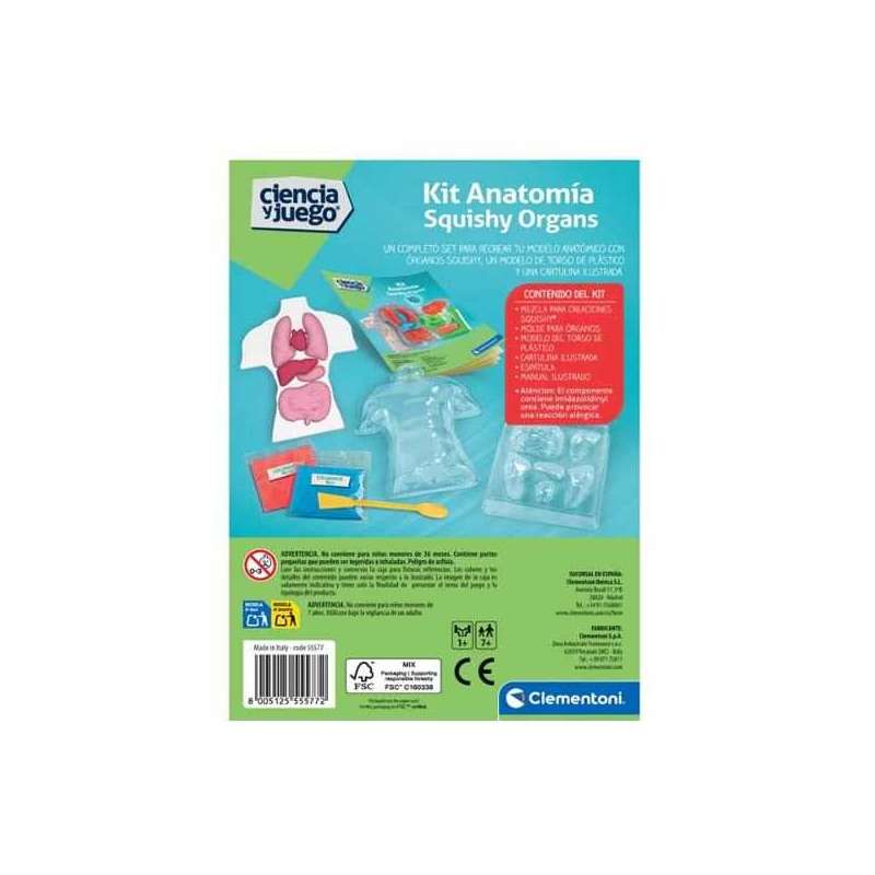 ciencia y juego kit anatomia squishy (clementoni - 55577) ciencia y juego kit anatomia squishy (clementoni - 55577)